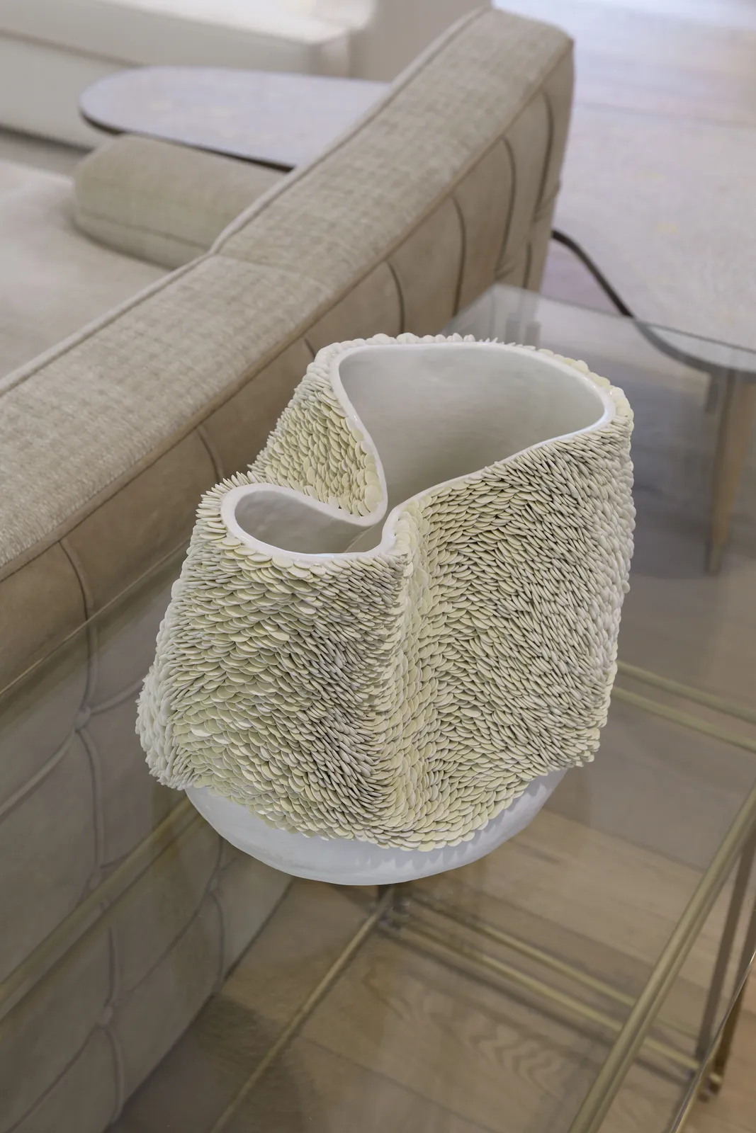 Fenella Elms, White Green Flow Pot, 2019