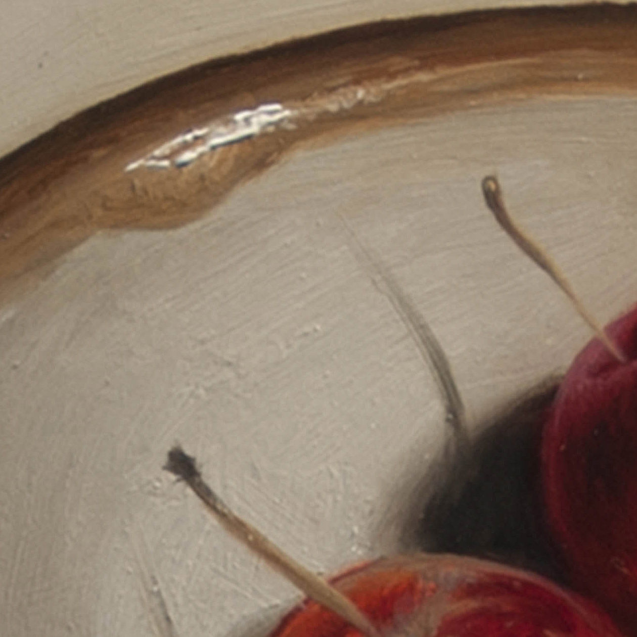 James Gillick, Crab Apples in a Pottery Bowl, 2021