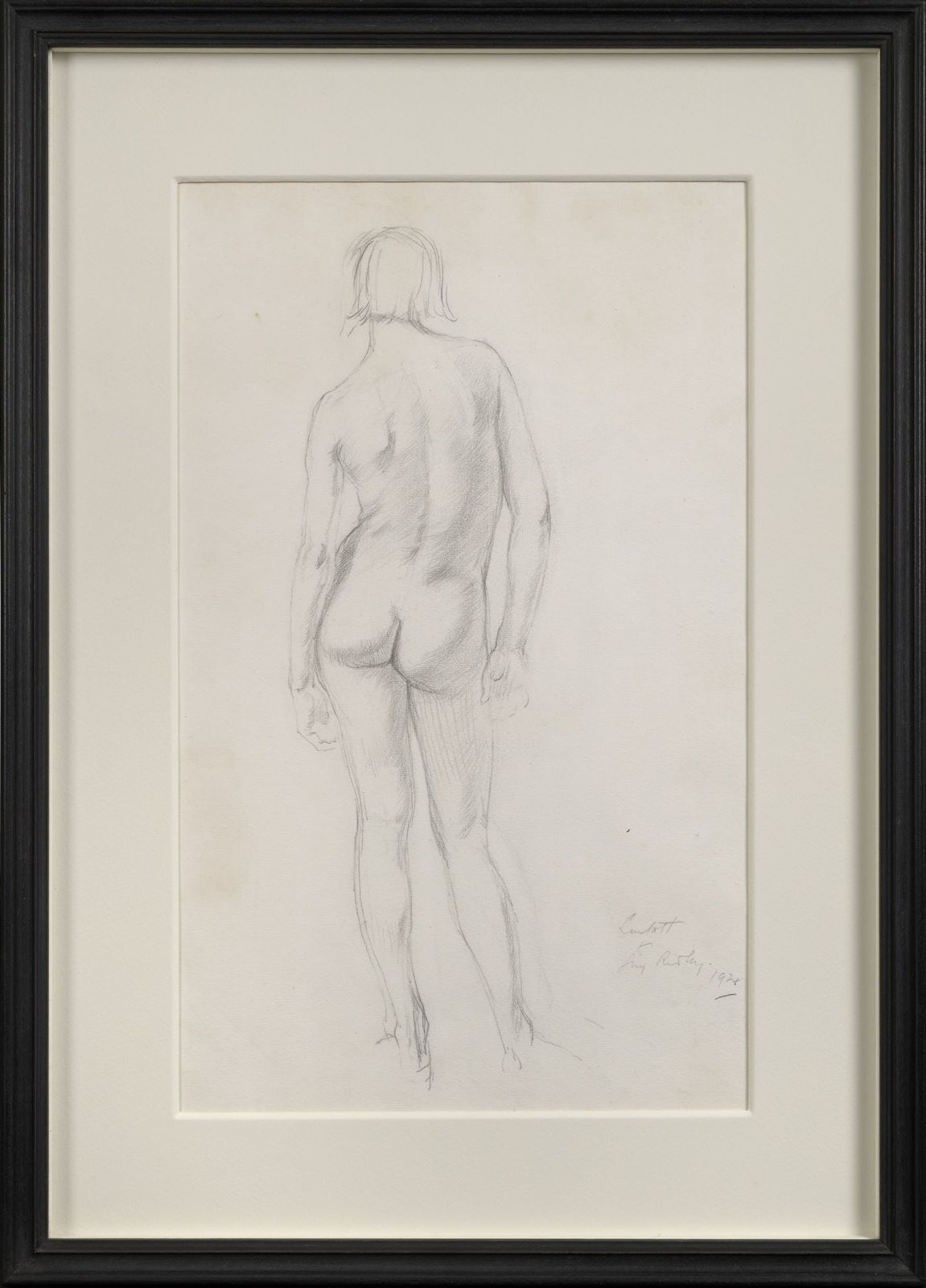 EDWARD BARNARD LINTOTT (1875-1951), Study of a nude, 1924