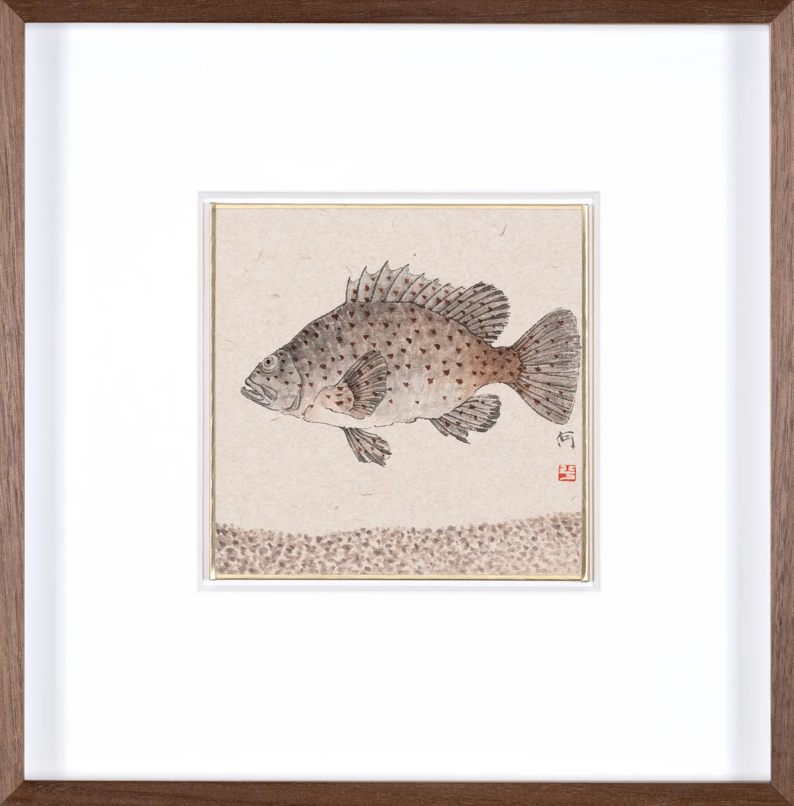 He Xi, The Story of Zhuangzi and Happy fish No.4, 2022