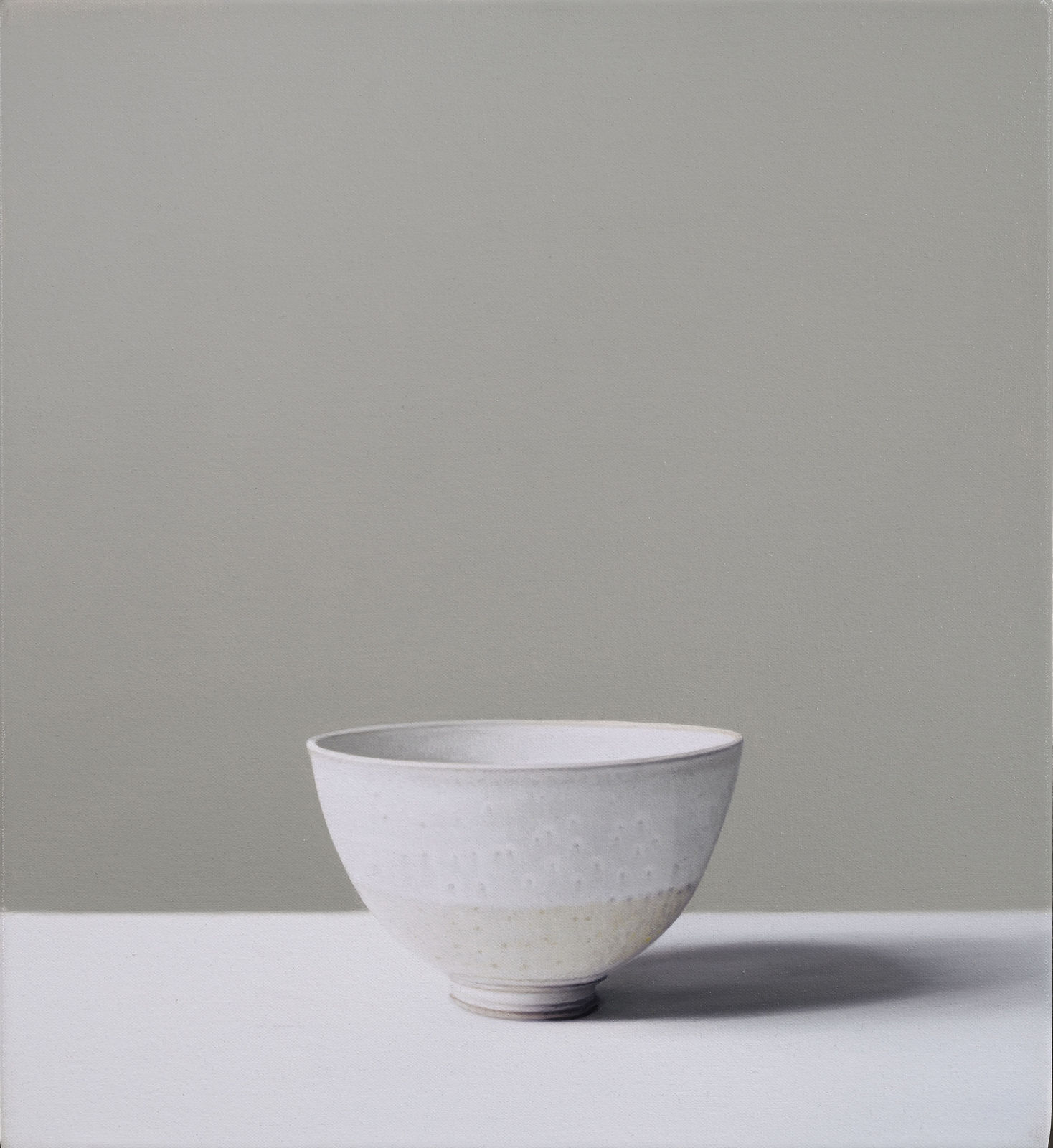 Jo Barrett, Still Life of Stoneware Bowl with Dolomite Glaze