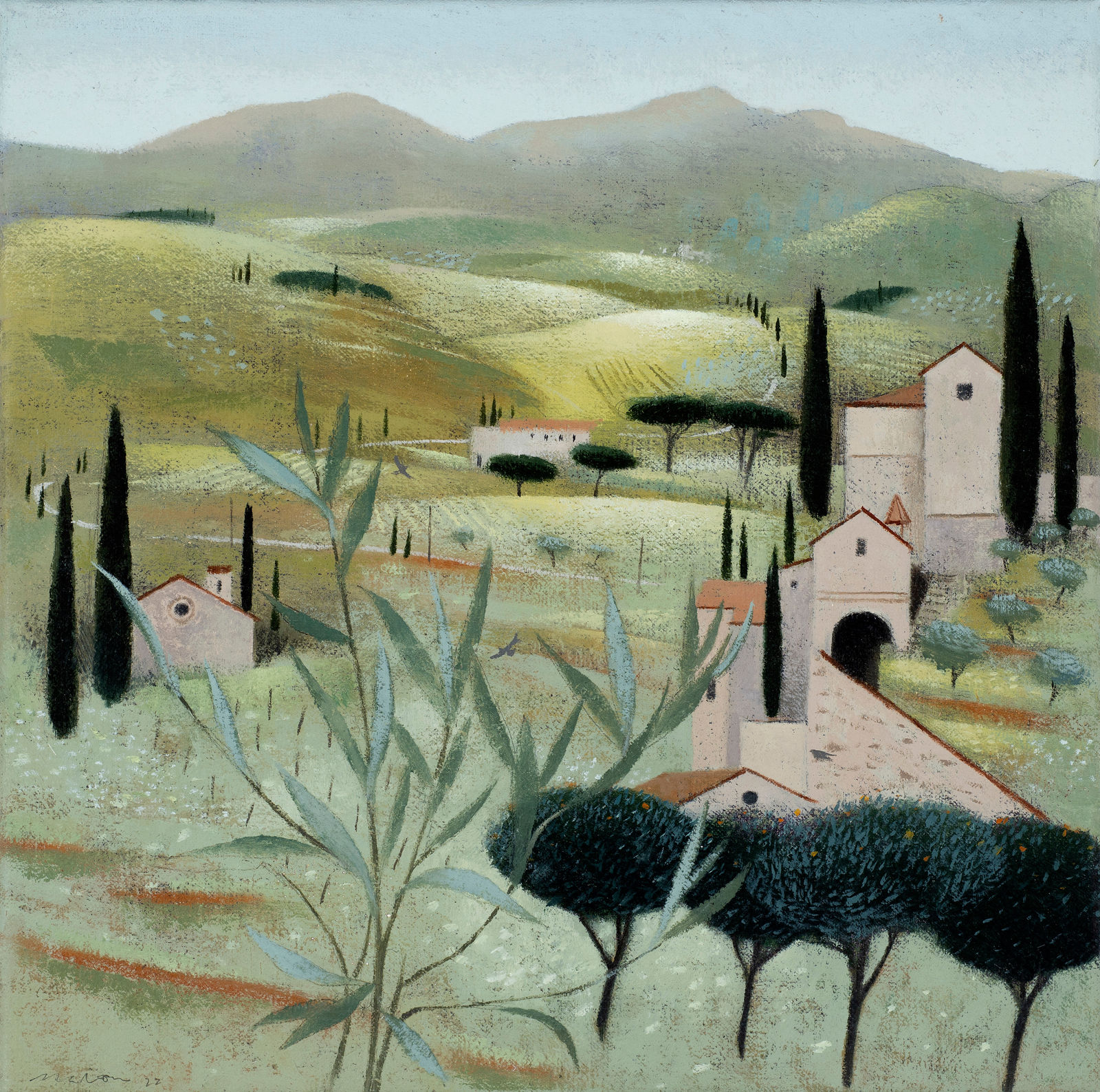 Tom Mabon, The Hill towards that Church. Piedmont, 2023