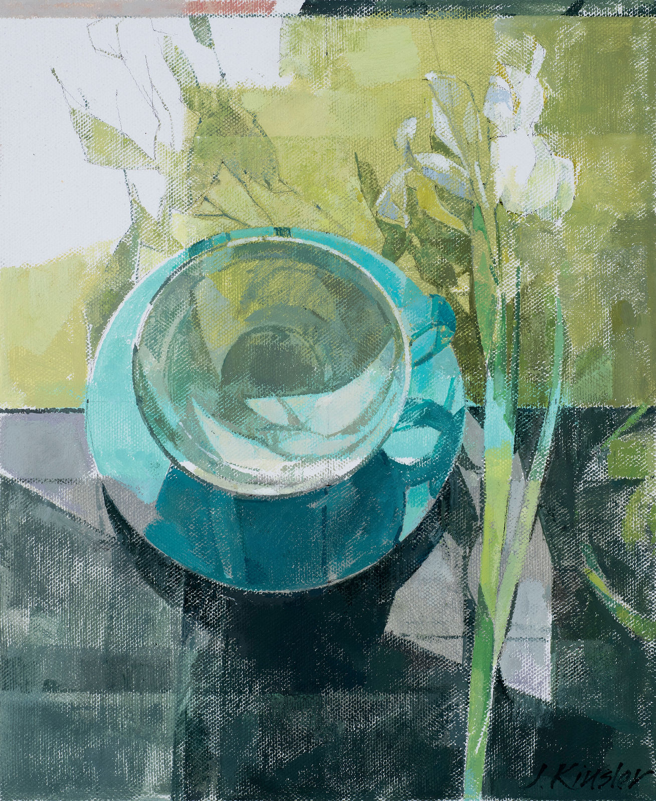 Jeannie Kinsler, Iris and gouda cup, 2023