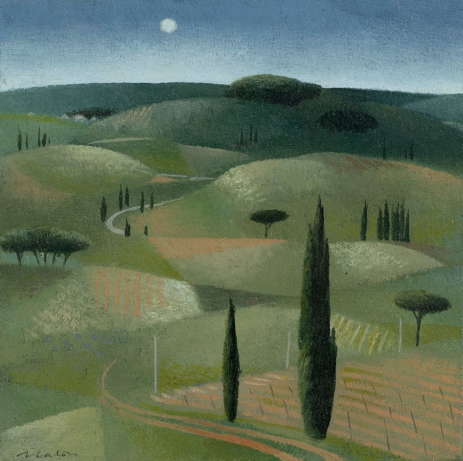 Tom Mabon, In Tranquil Blue. Tuscany, 2023
