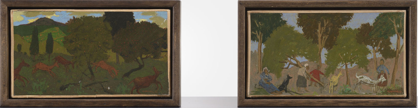 Grégoire Michonze, Paysage et animaux, 1961