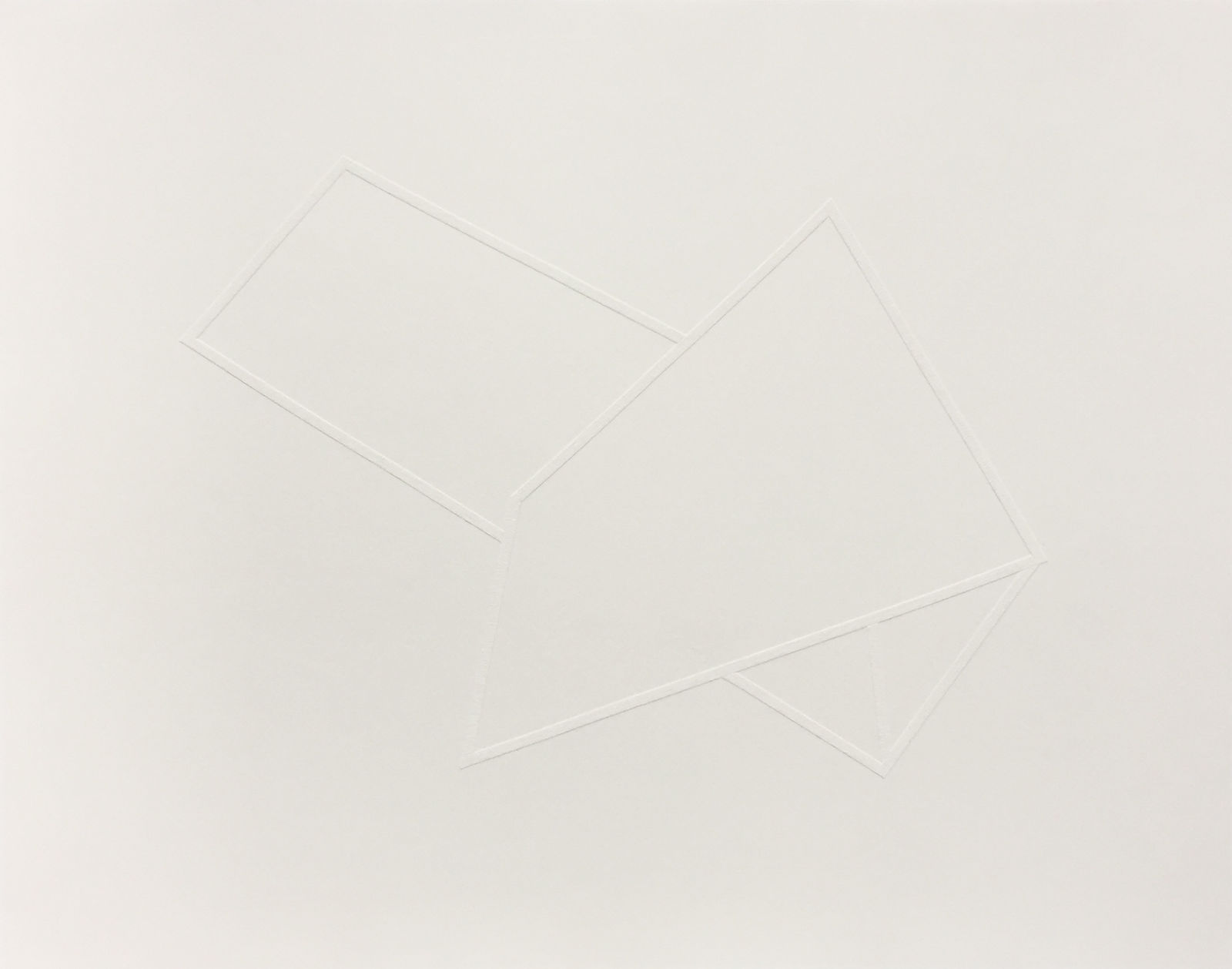 Joseph La Piana, Subfractal White Tape Drawing 006, 2016