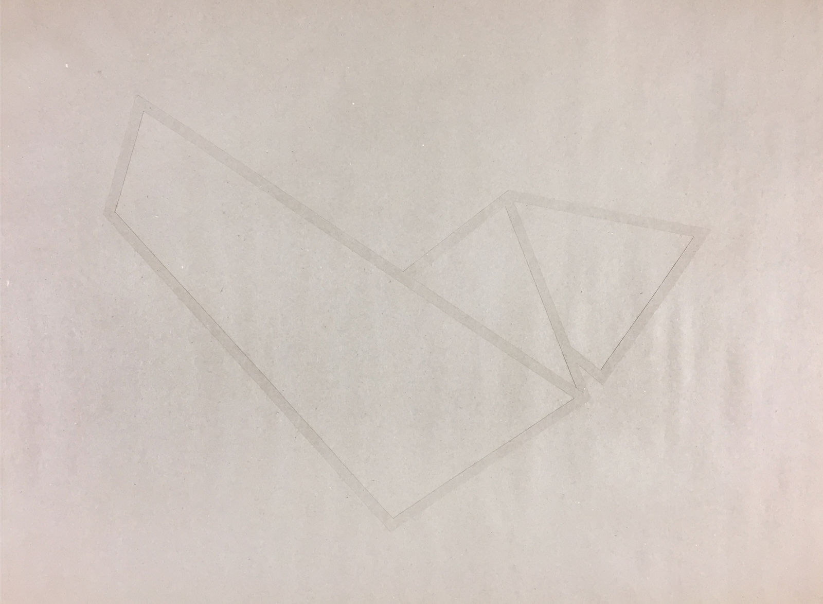 Joseph La Piana, Subfractal Craft Paper Drawing on Craft Paper 01, 2017