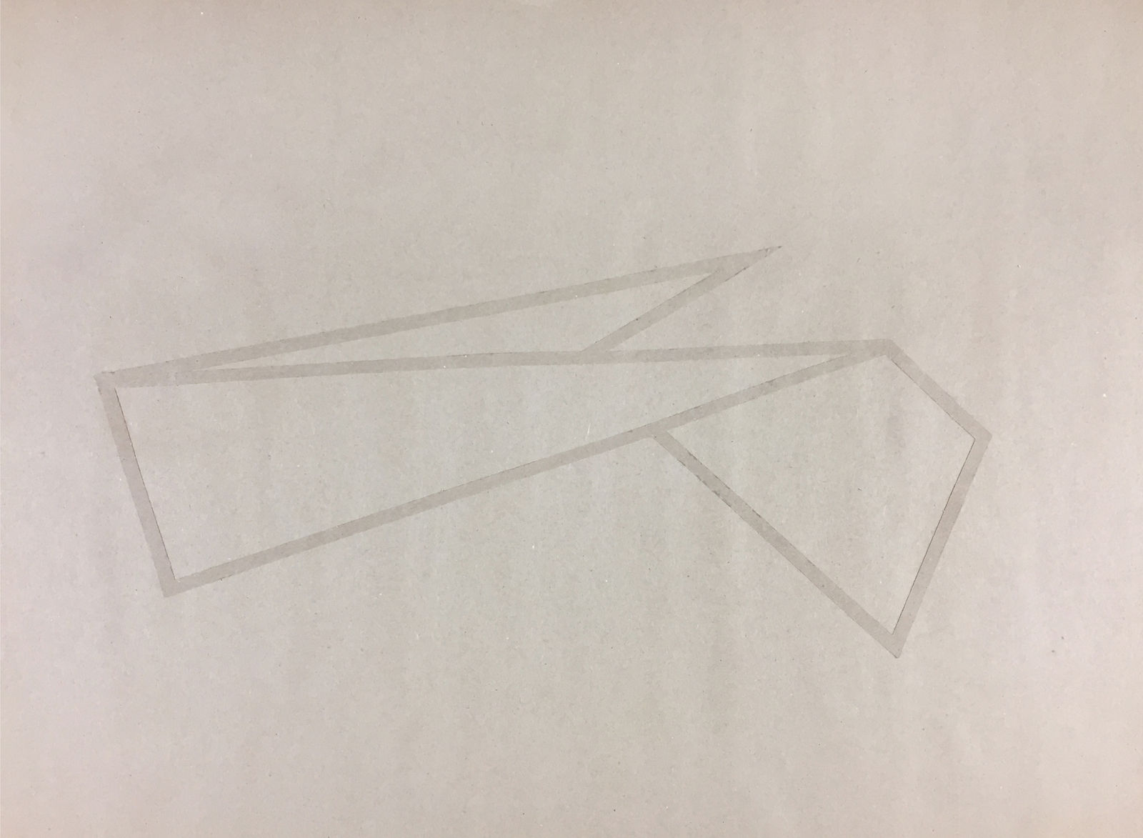 Joseph La Piana, Subfractal Craft Paper Drawing on Craft Paper 03, 2017