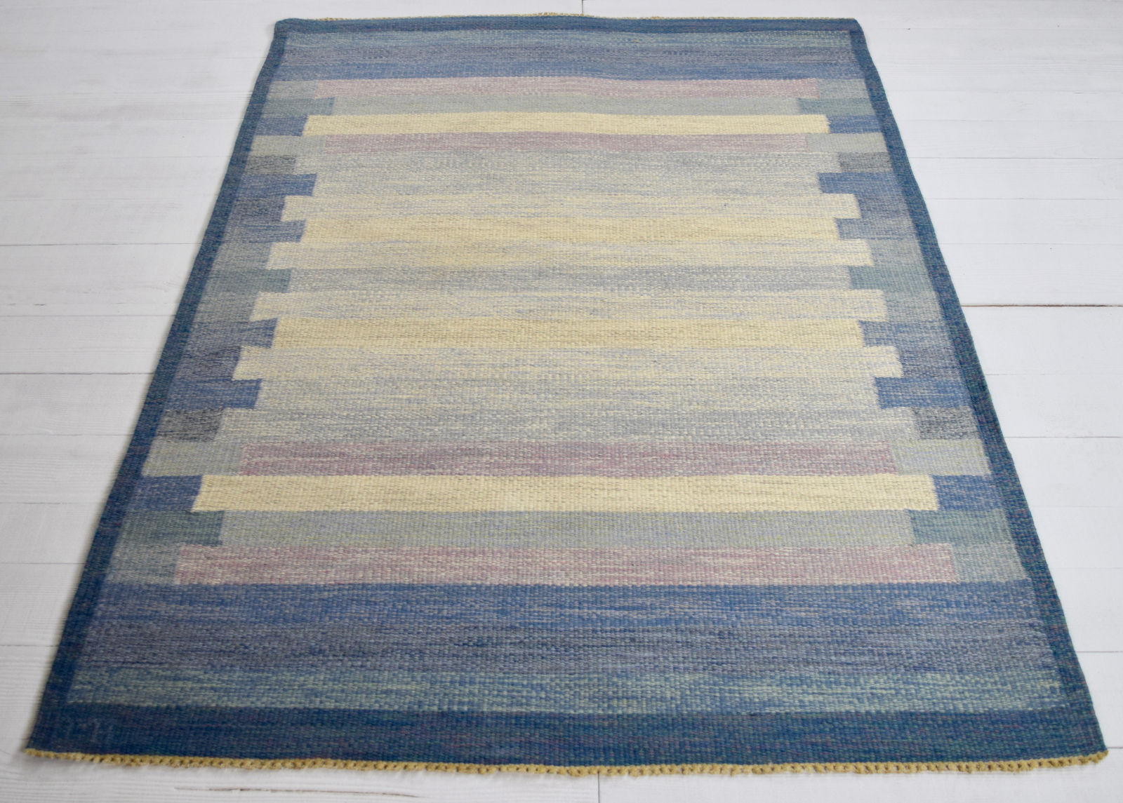 Swedish flatwoven rug by Anna Maria Boberg