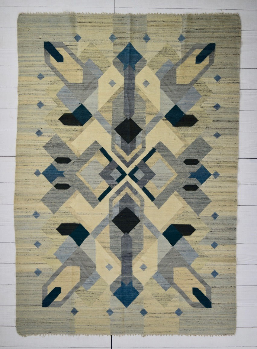 Slavic flat woven rug, Poland or The Ukraine