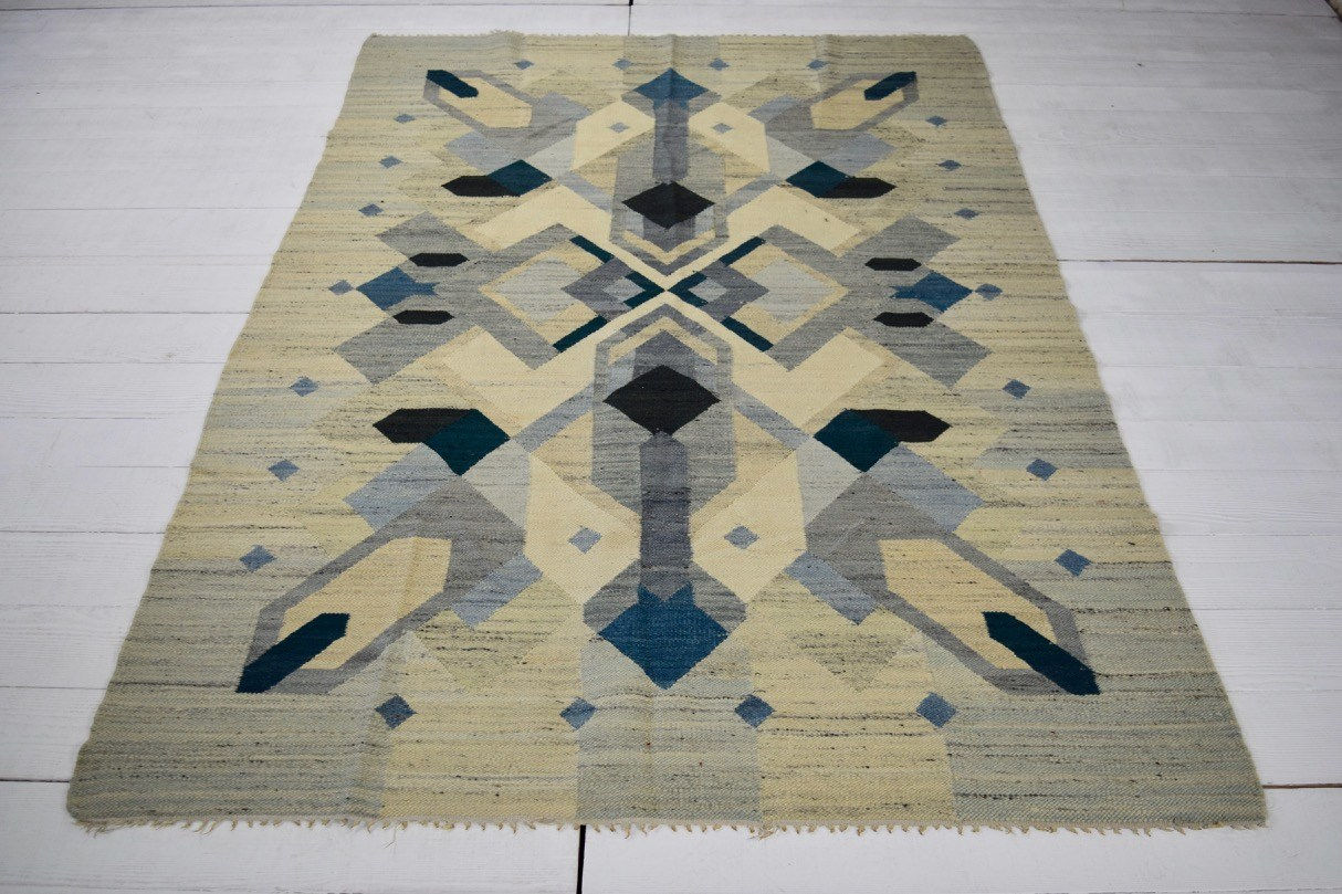 Slavic flat woven rug, Poland or The Ukraine