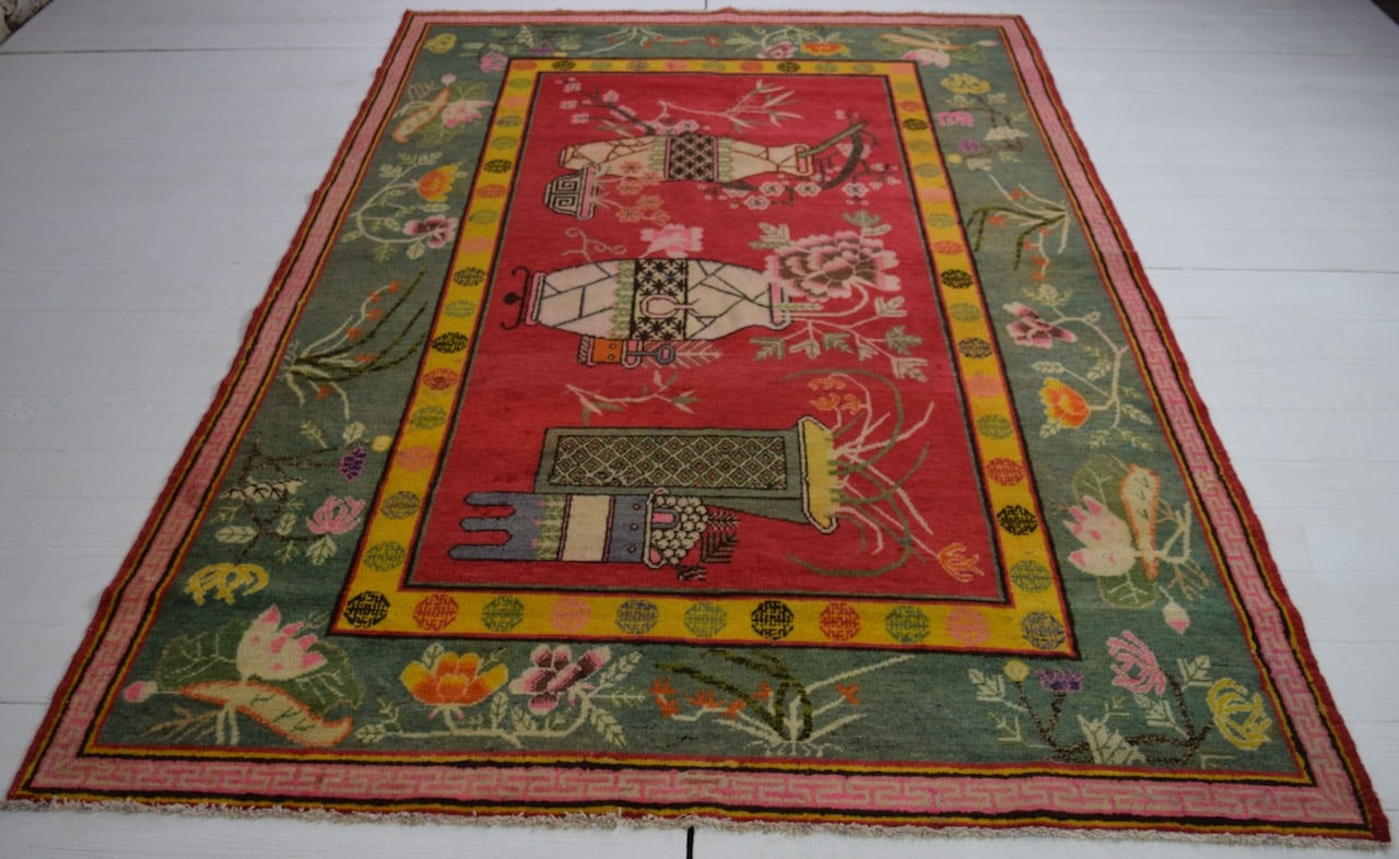 Khotan carpet, Chinese Turkestan