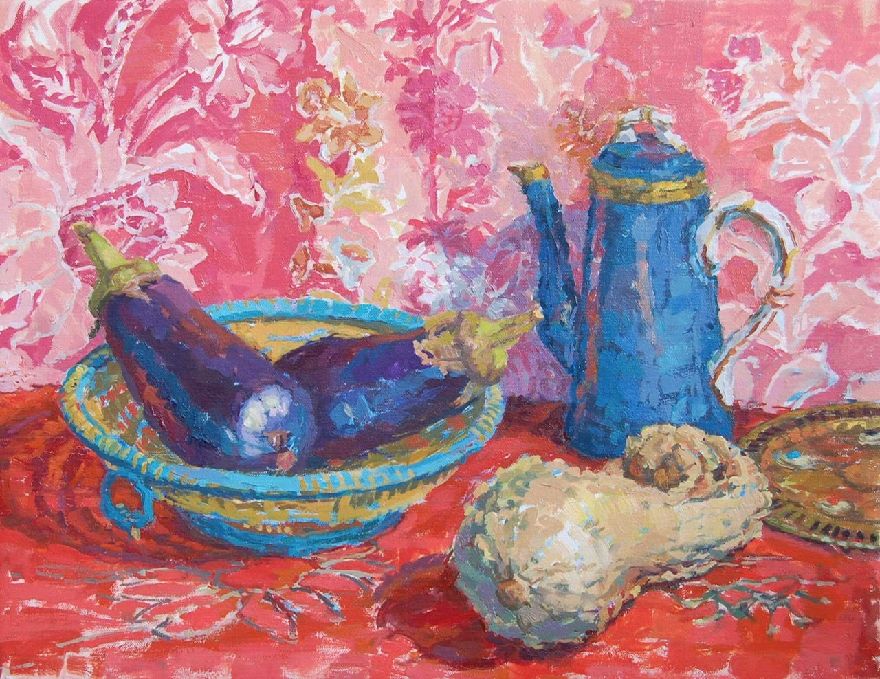 Clova Stuart Hamilton, Aubergines and Coffe Pot