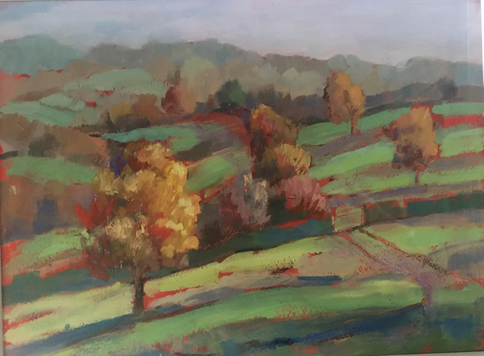 Francesca Shakespeare, Autumn Landscape, Cotswold II