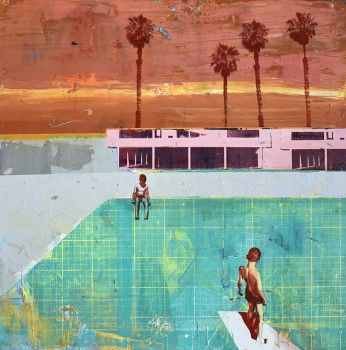 Dan Parry Jones, Two Boys in a Pool, California