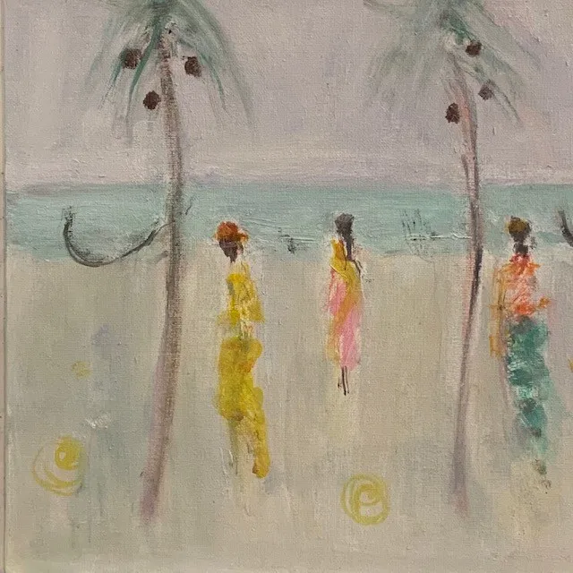 Ann Shrager, Fishermen on the Beach