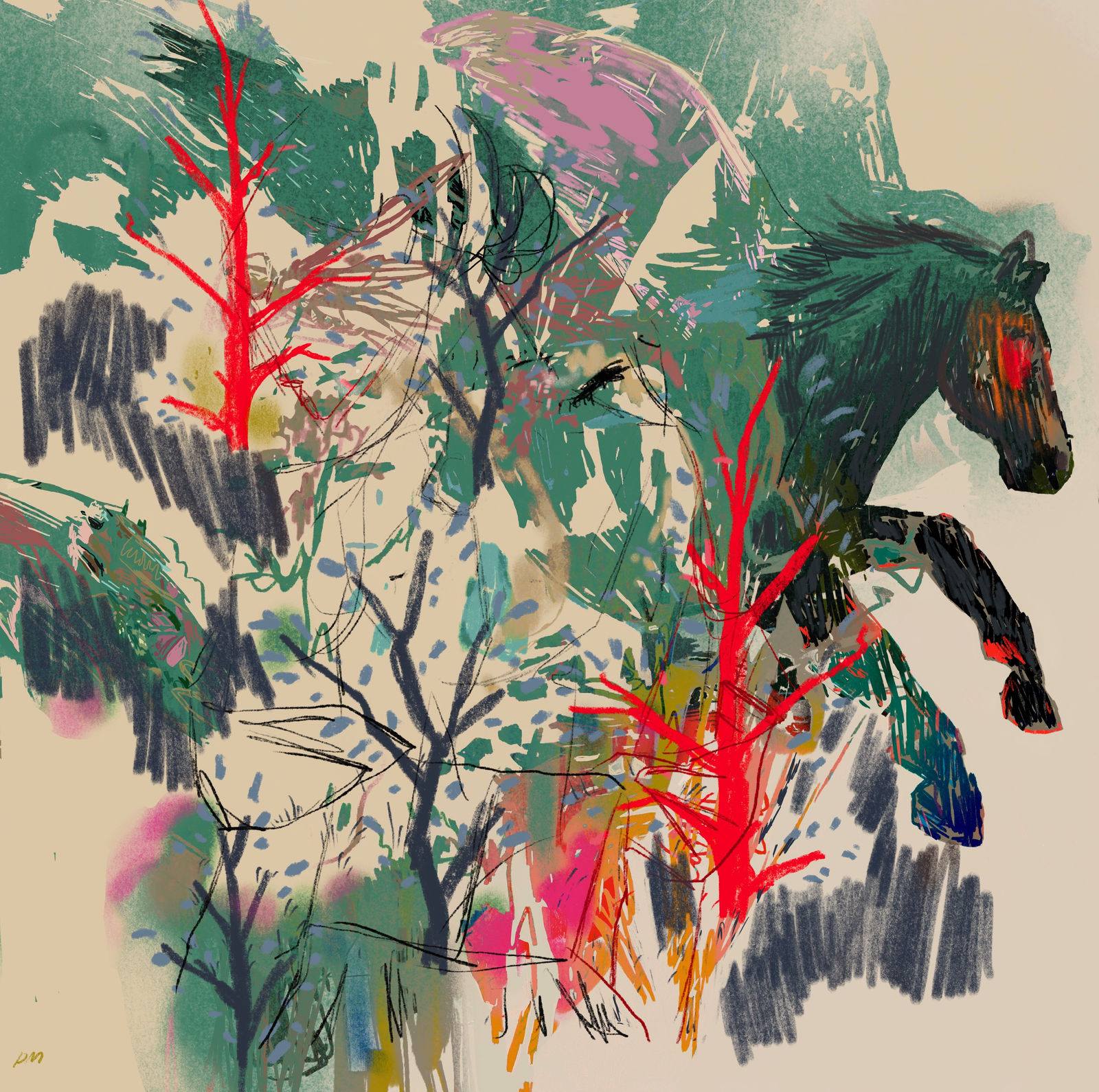 David Morrison, If Wishes Were Horses (Green Edition I)