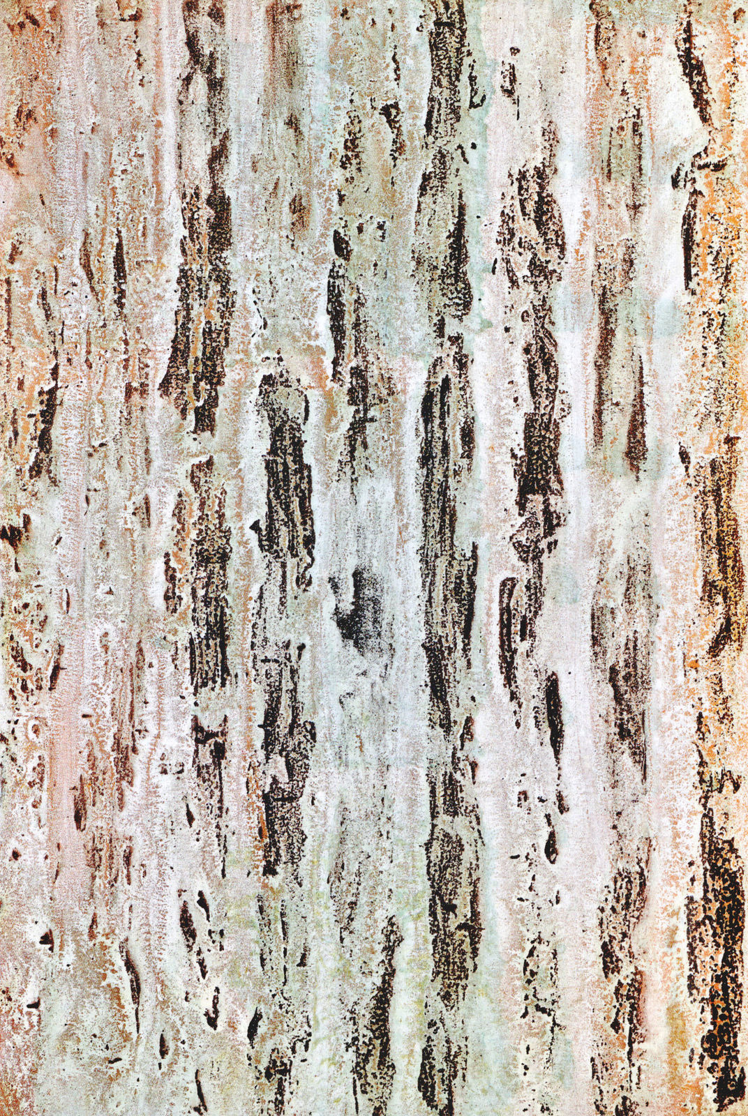 Judit Reigl, Volutes, torsades, colonnes, métal, 1984