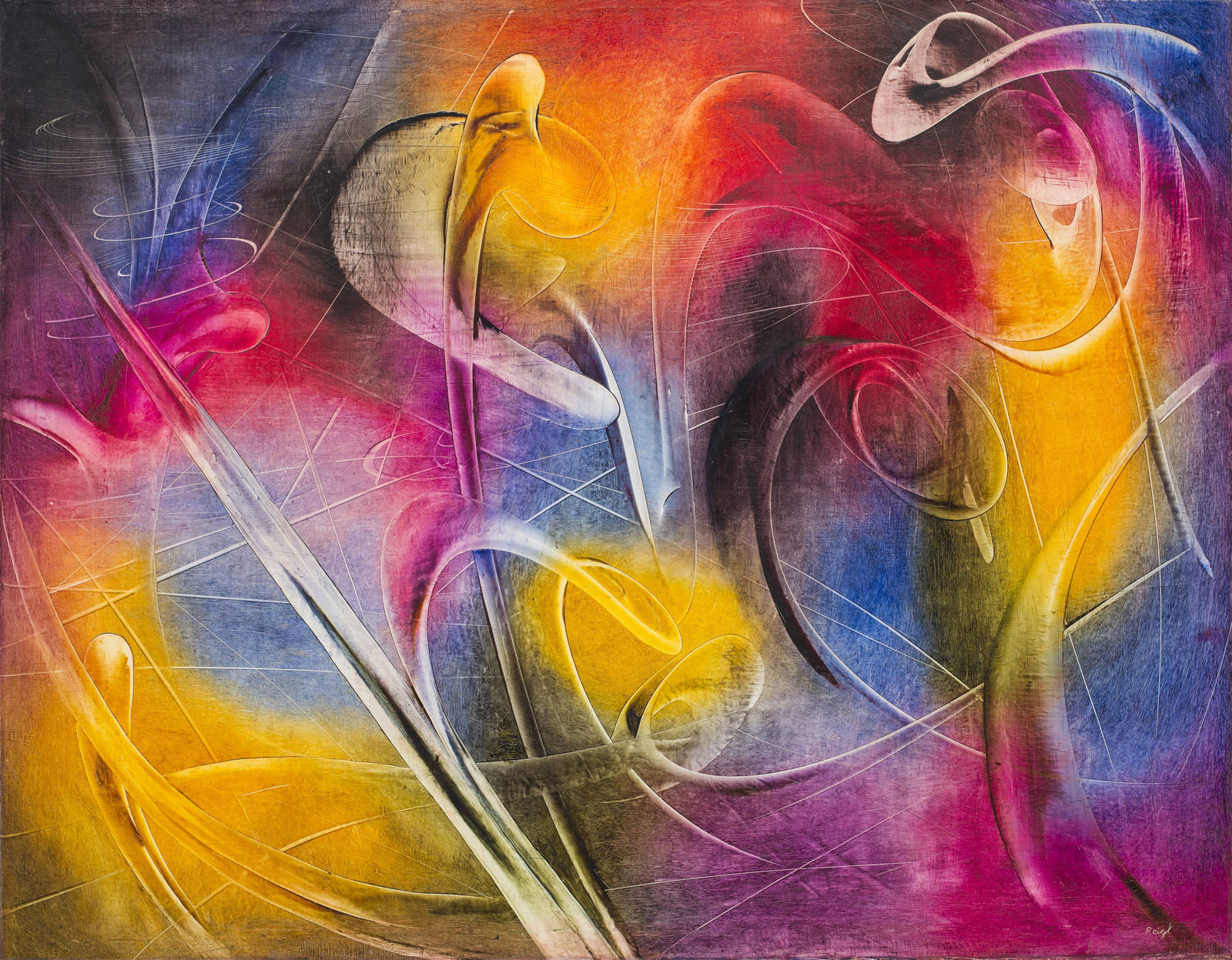 Judit Reigl, Ecriture automatique totale - Broyage du vide, 1954 (juin)