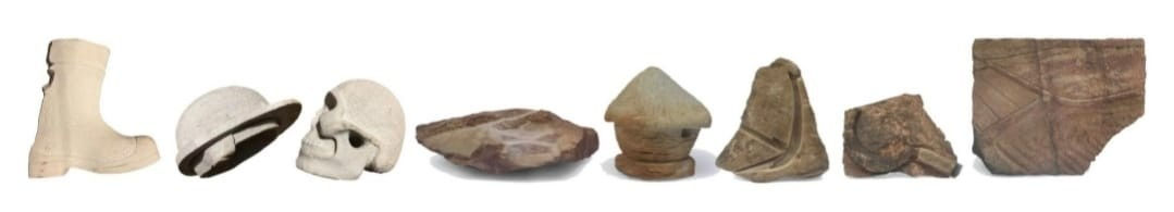 Debiprasad Bhunia, Soil to Stone (Set of 8), 2024