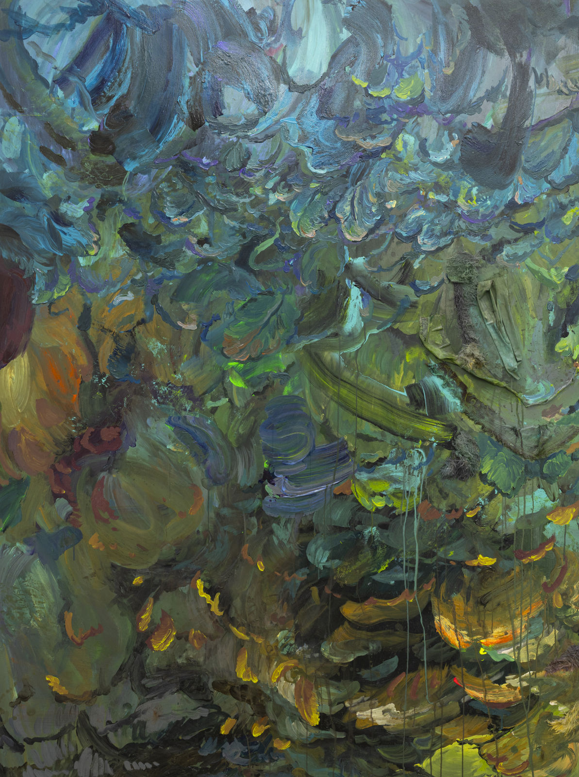 Michele Gabriele, Study for the Plumage of a Parrot. An Unbothered, Sad, and Cringe Parrot. Indifferent to its Context., 2025