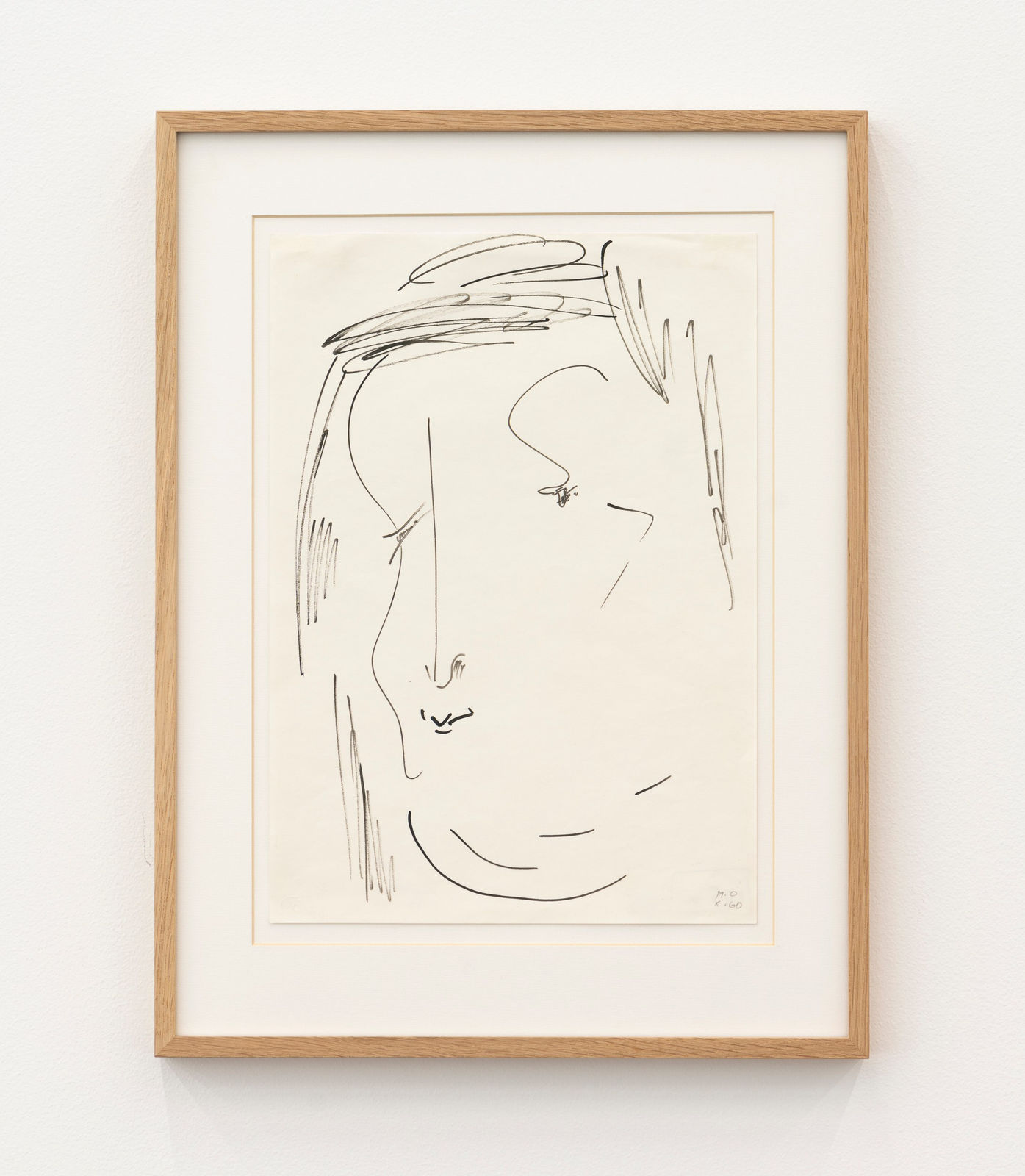 Meret Oppenheim, Gesicht nach links schauend , 1960