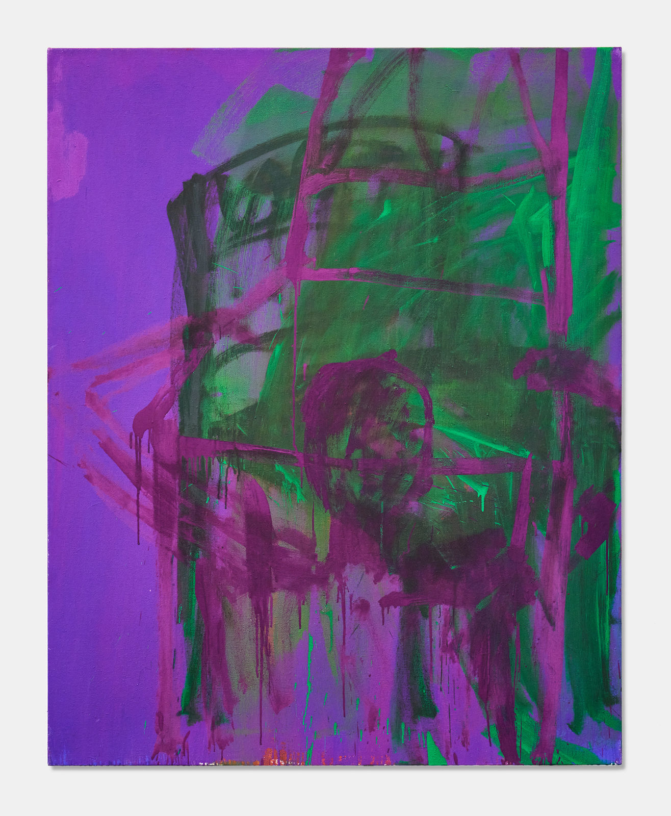 David Hominal, Caring chair on the head , 2022