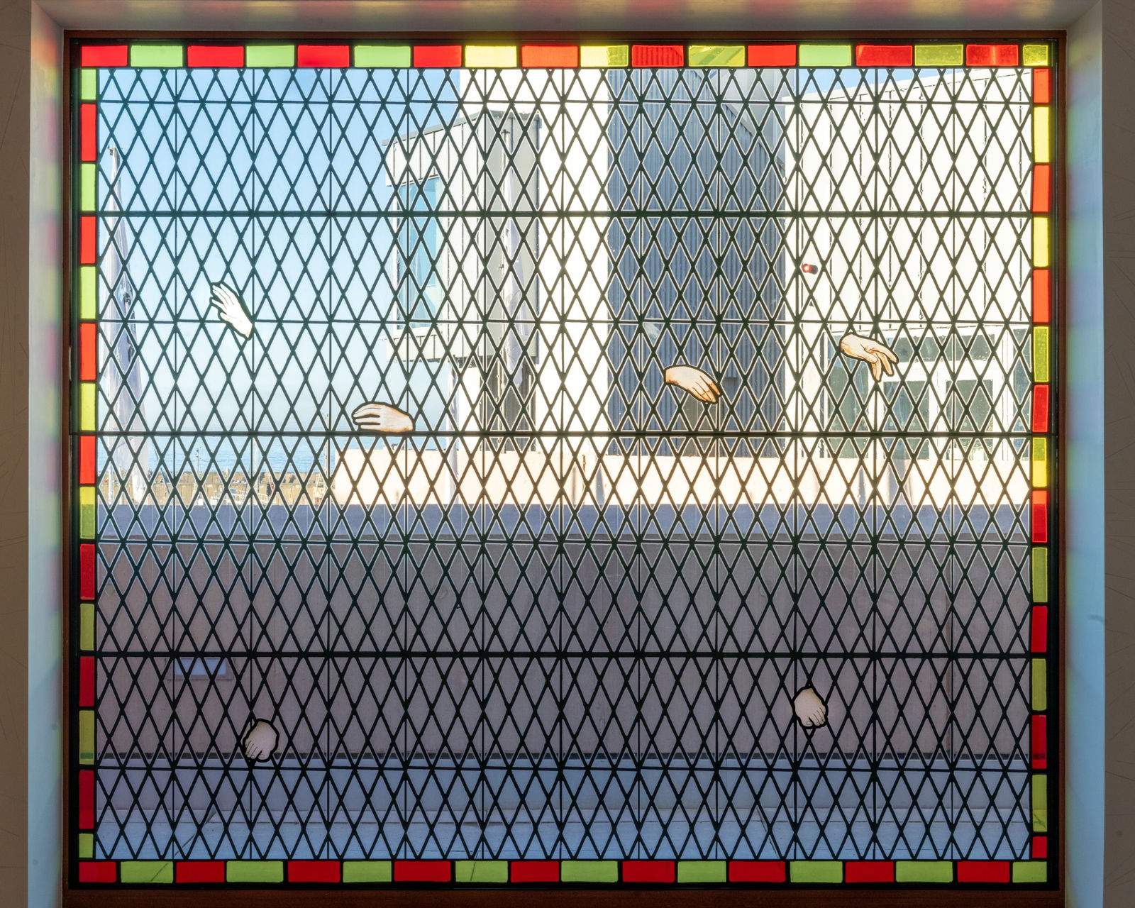 Peter Liversidge, Stained Glass Window (Gallery 2), 2023