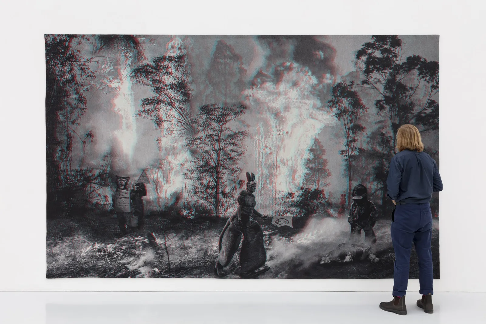 Goshka Macuga, From Gondwana to Endangered, Who is the Devil Now?, 2020