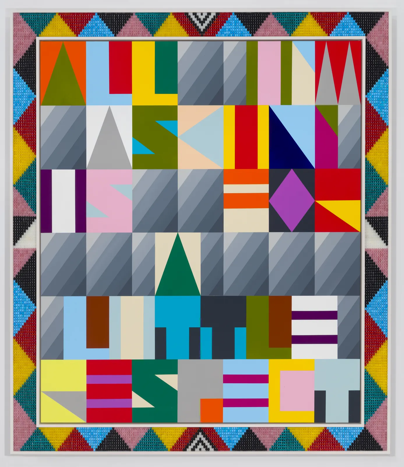 Jeffrey Gibson, ALL I’M ASKIN IS FOR A LITTLE RESPECT, 2018