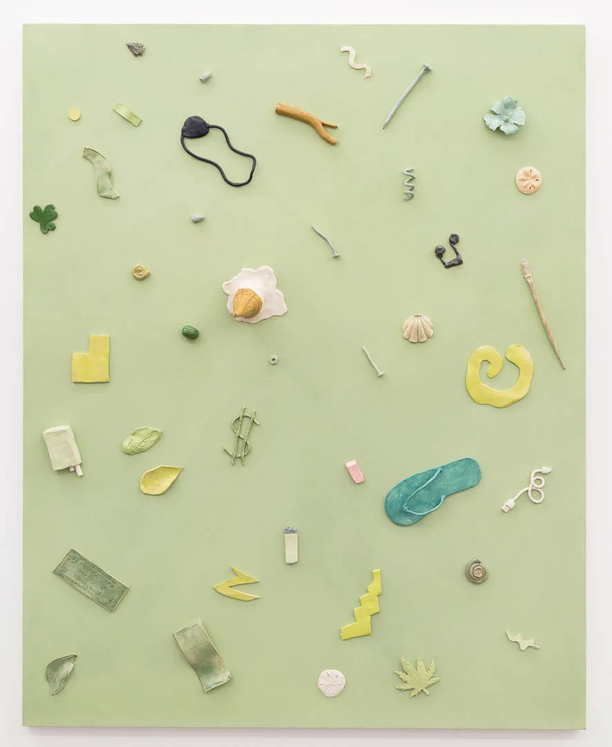 Scott Reeder, Untitled (Ice Cream Cone, Flip Flop), 2016