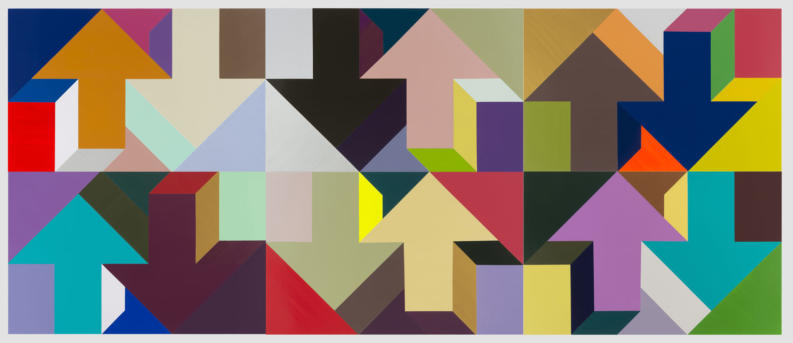 Tony Tasset, Arrow Painting 64, 2016