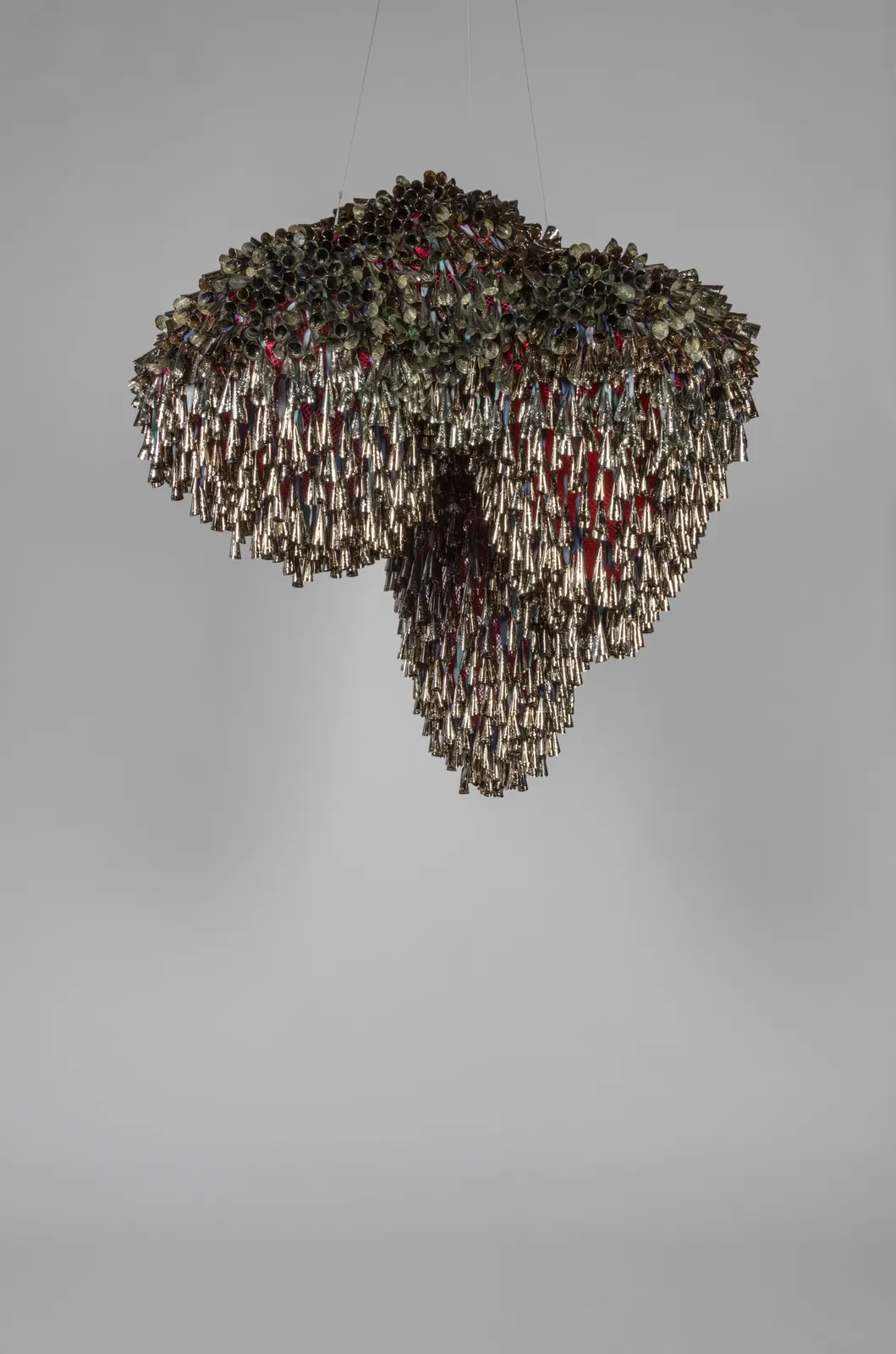 Marie Watt, Sky Dances Light: Solo X, 2023