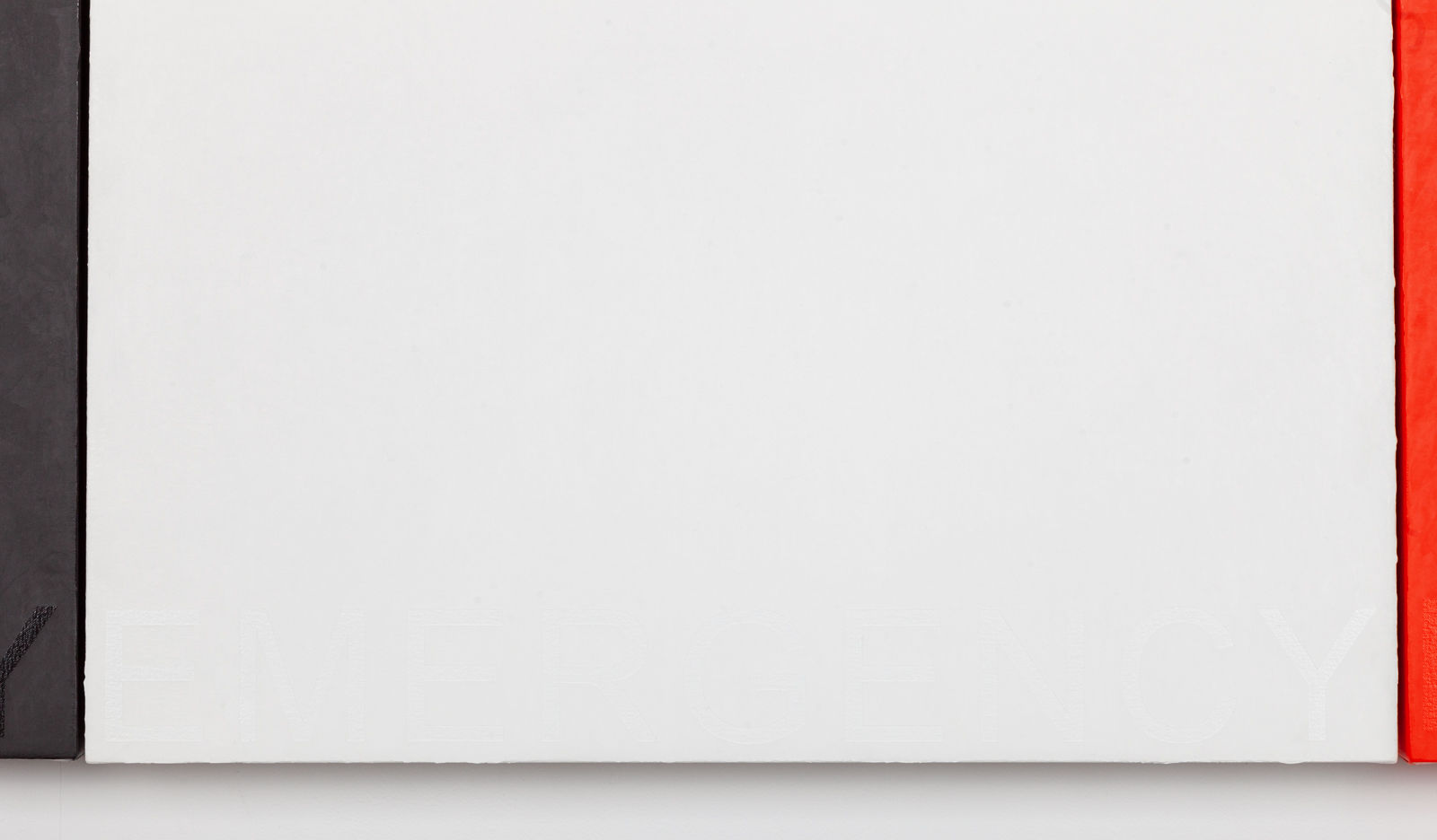 Deborah Kass, Emergency #3 (Black, White, Red), 2019