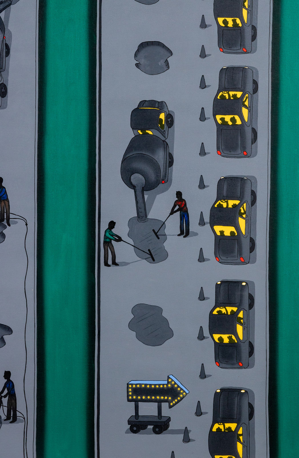 Roger Brown, They Call This an Expressway?, 1986