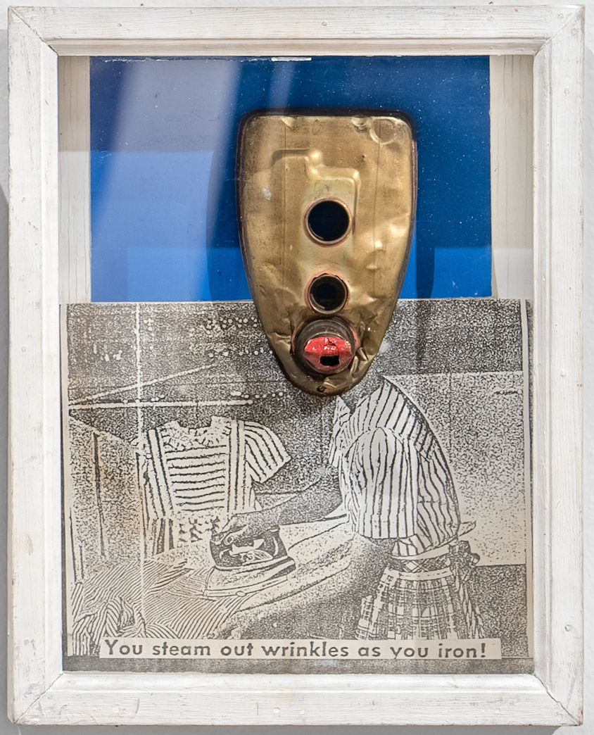 Willie Cole, Untitled (You steam out wrinkles as you iron!), 1989