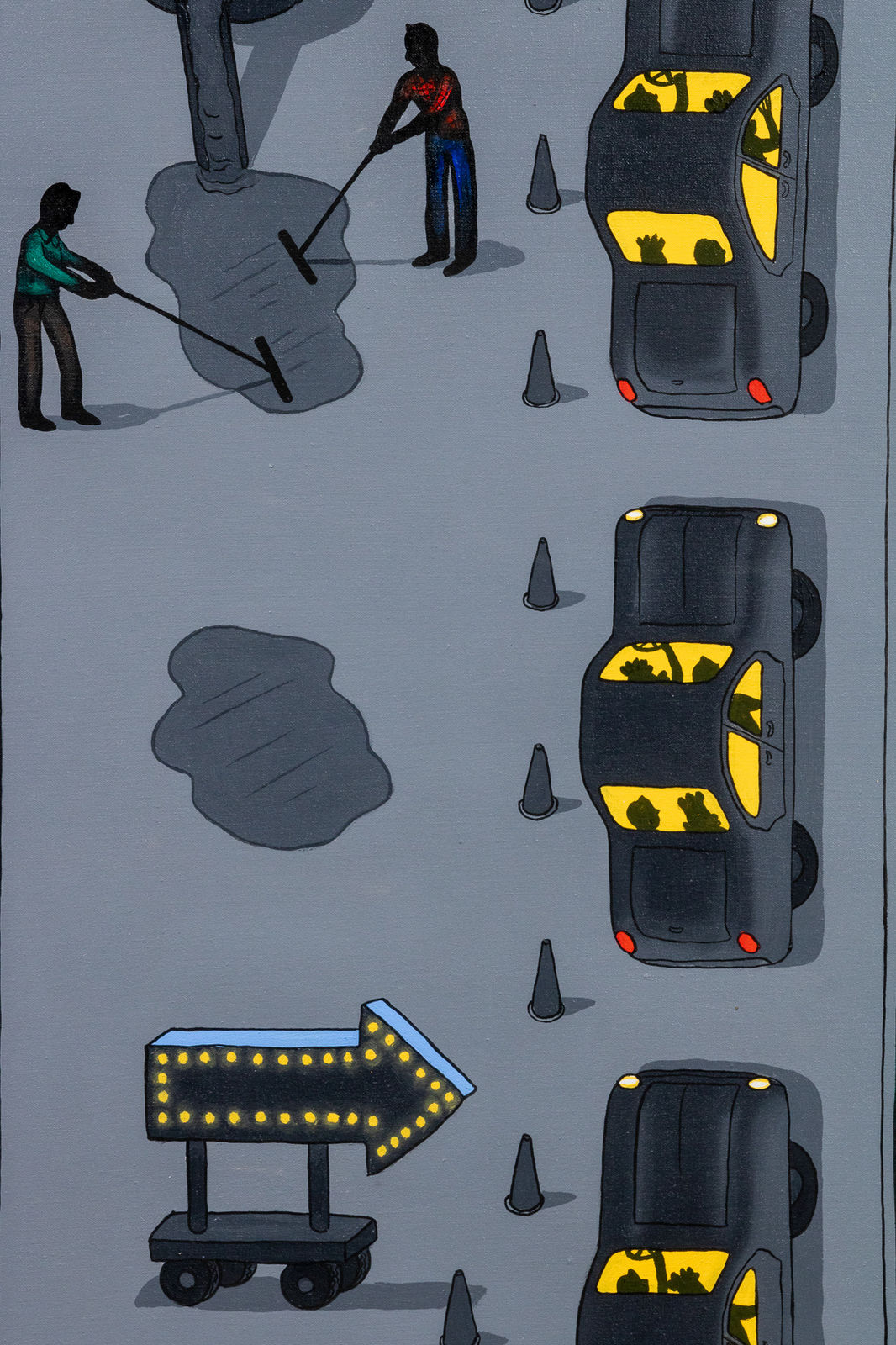 Roger Brown, They Call This an Expressway?, 1986