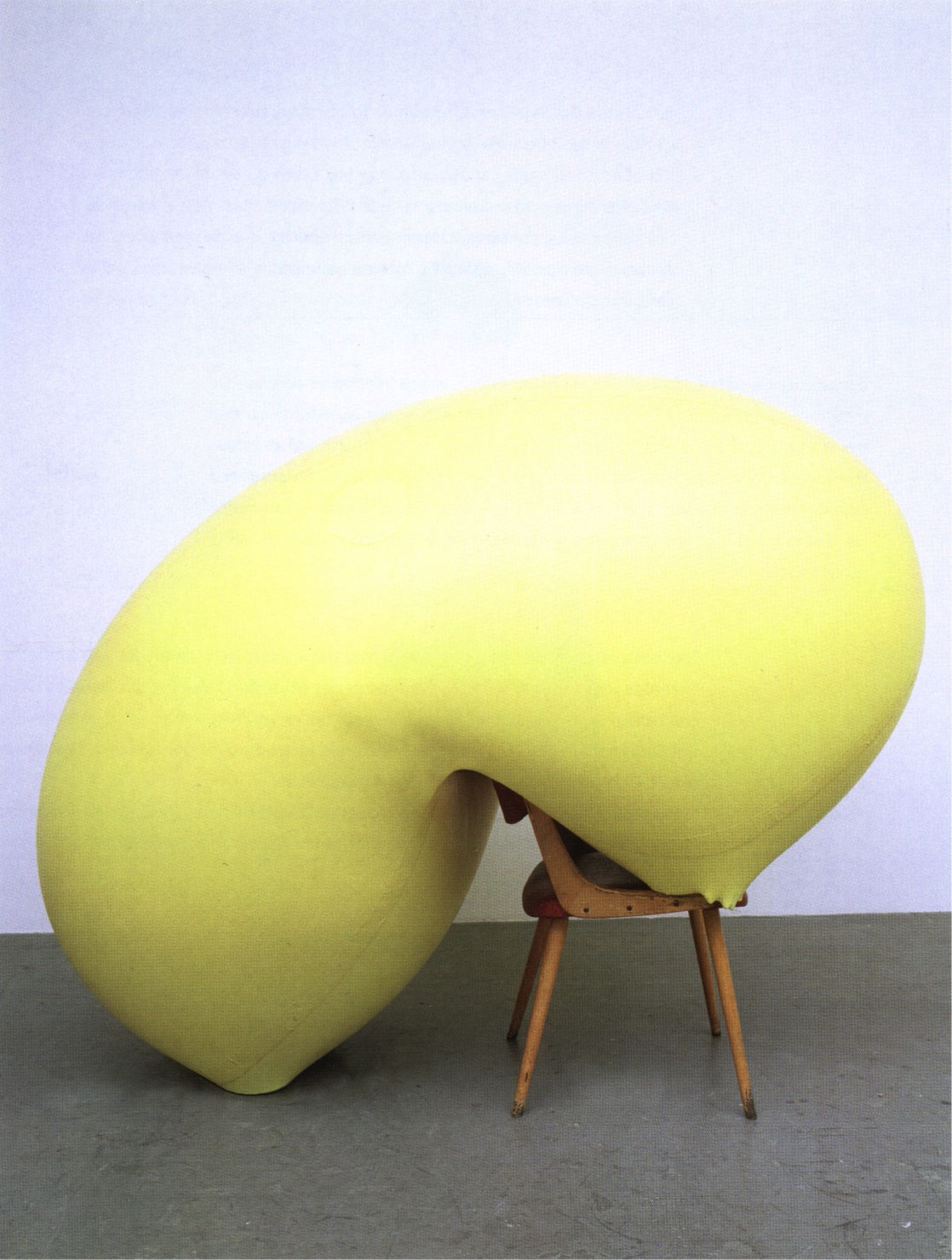 Hans Hemmert, Untitled (Sculptor with Wood Chair), 1997