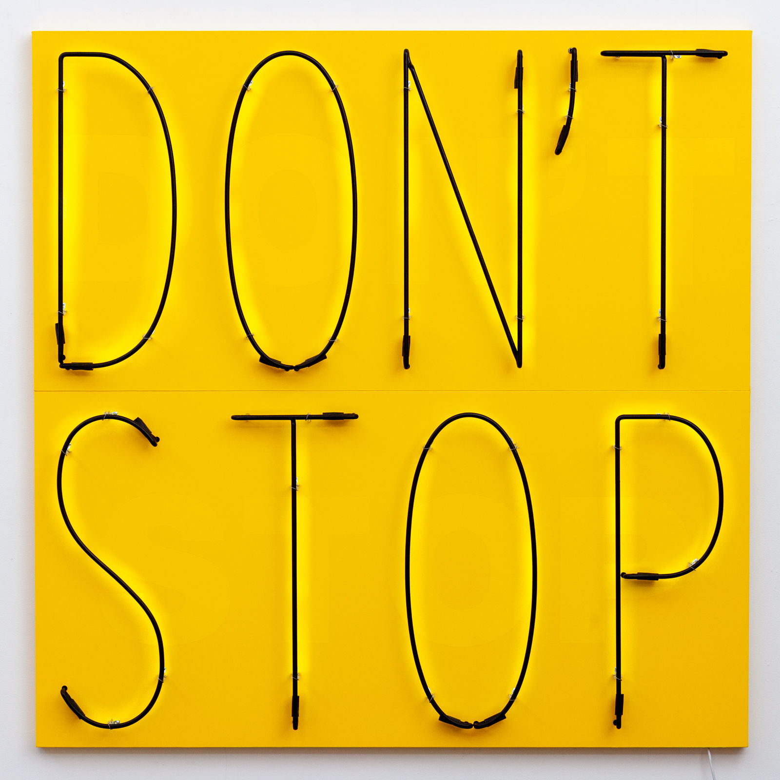 Deborah Kass, Don't Stop 2 (Yellow/Yellow/Black), 2020