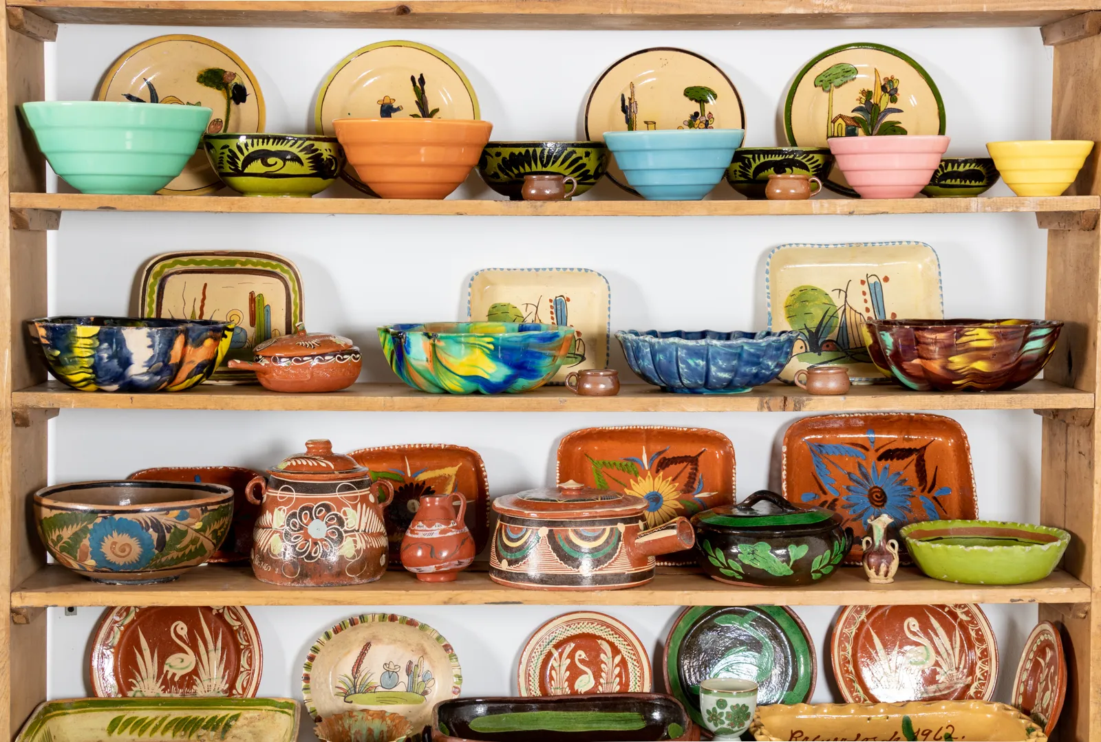 Roger Brown, Studio Left: Unpainted Shelf, with Big Yellow Hands, c. 1995