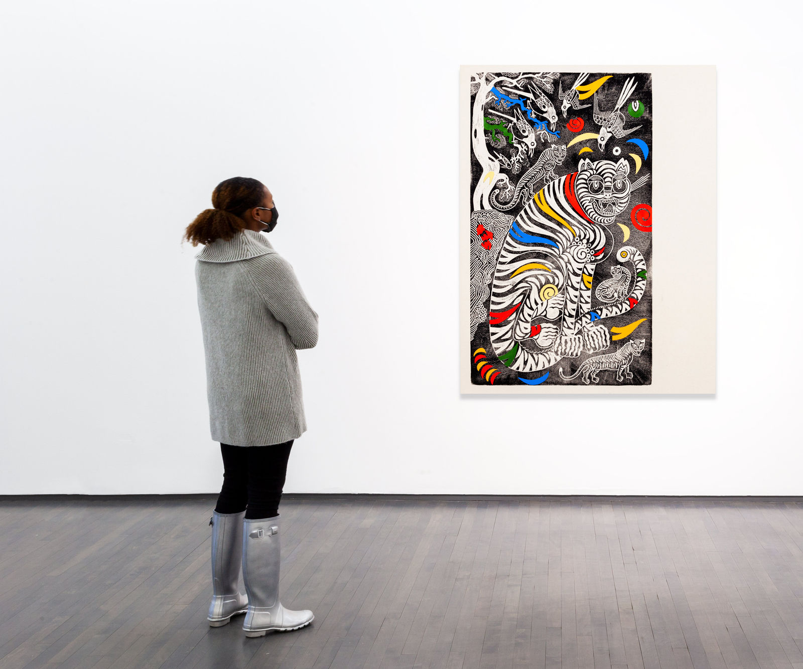 Kour Pour, Mama with Her Cubs, 2020