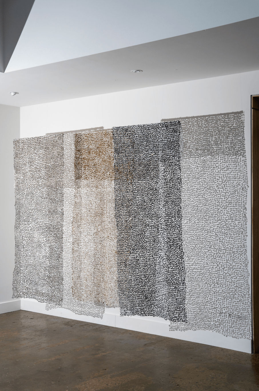 Emma Davies, Constellation of Threads II (raw sienna/white), 2024