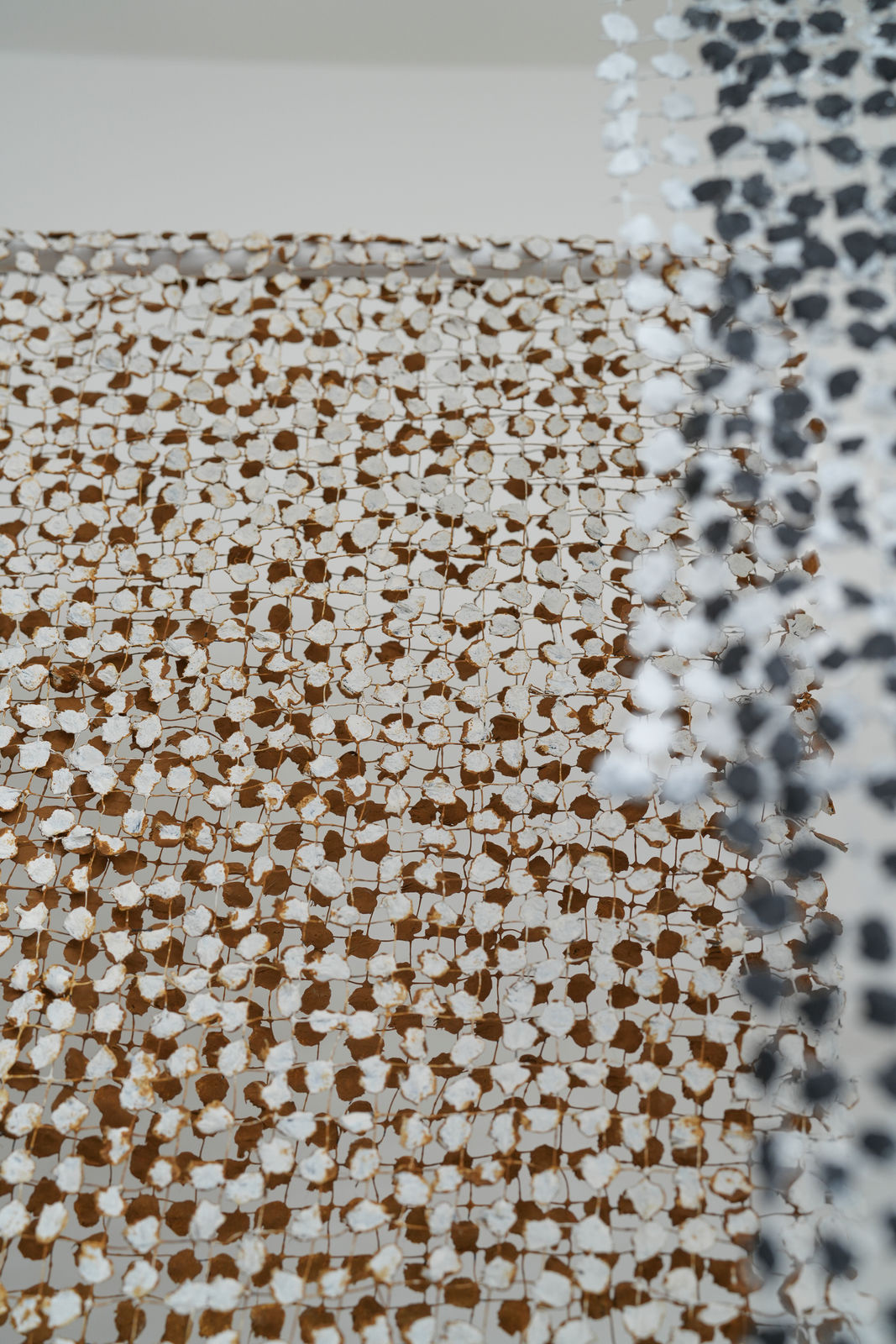 Emma Davies, Constellation of Threads II (raw sienna/white), 2024