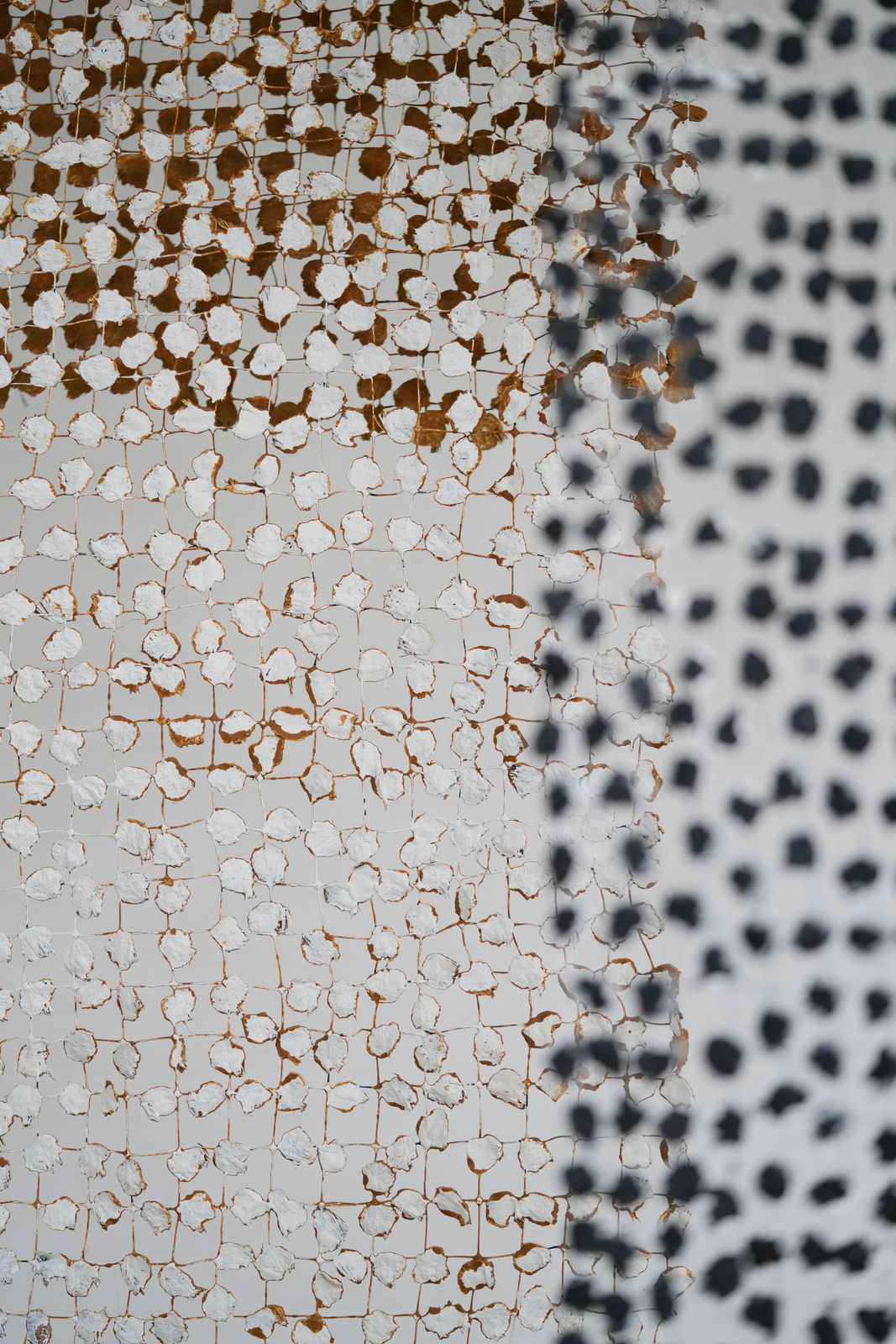 Emma Davies, Constellation of Threads II (raw sienna/white), 2024