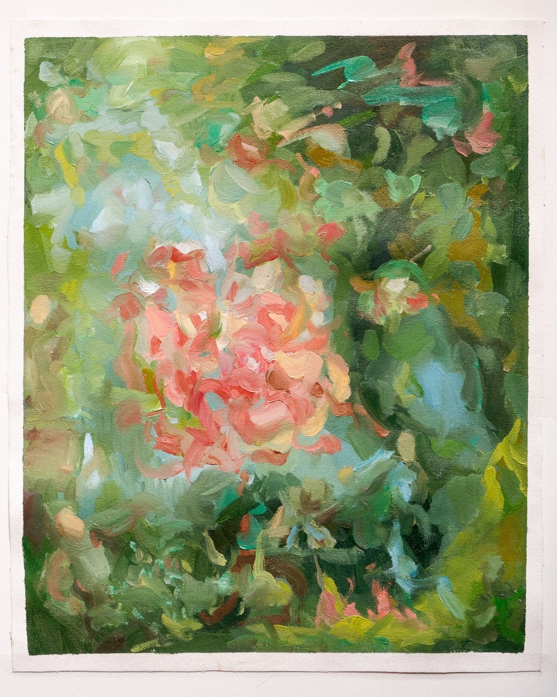 Elena Zhao's oil on canvas painting 'Untitled III (Study)' available to view in the kellilundberg.art stockroom.