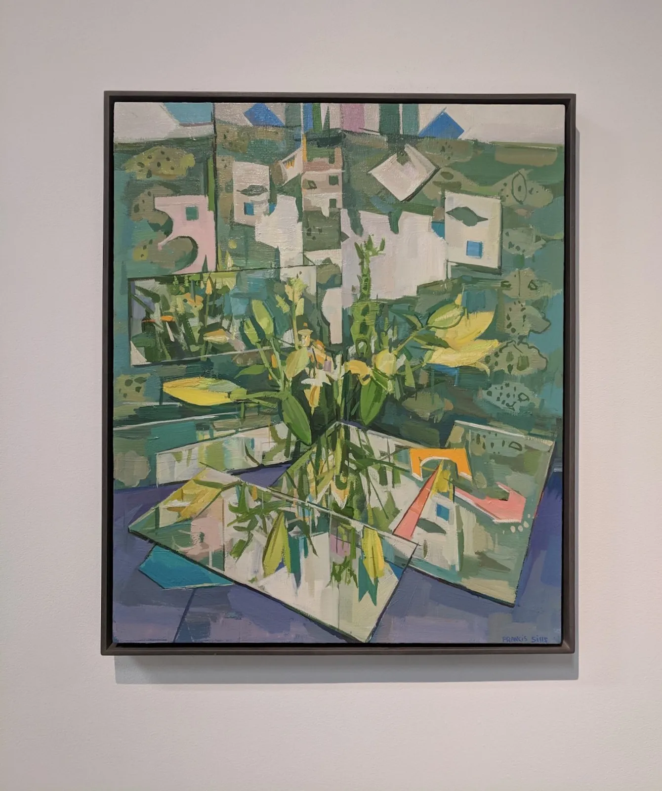 Francis Sills, Flowers (reflected), 2018