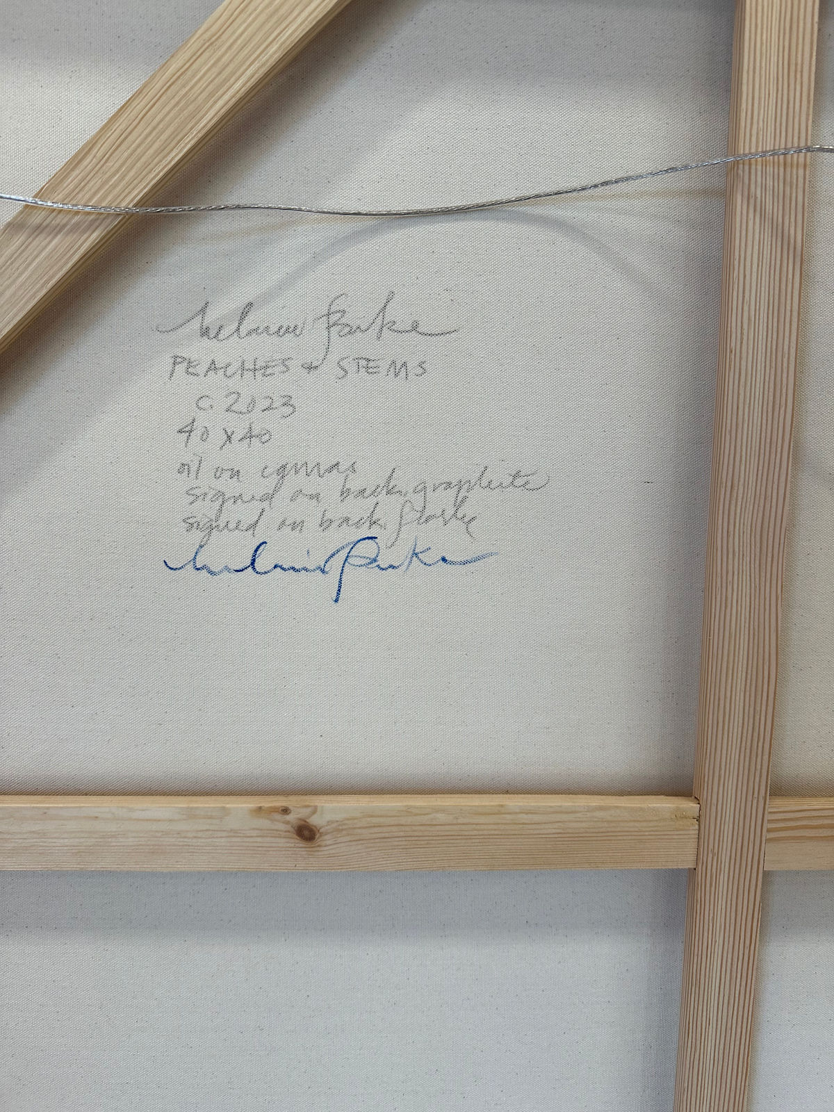 Melanie Parke, Peaches and Stems, 2022