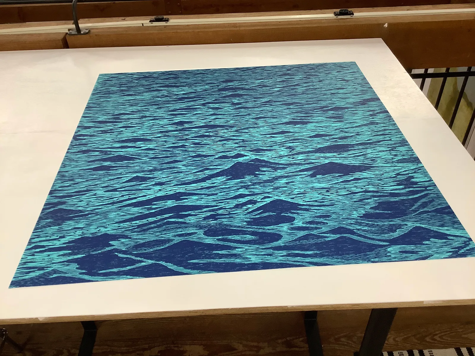 Eve Stockton, Big Seascape Diptych XII (left), 2015