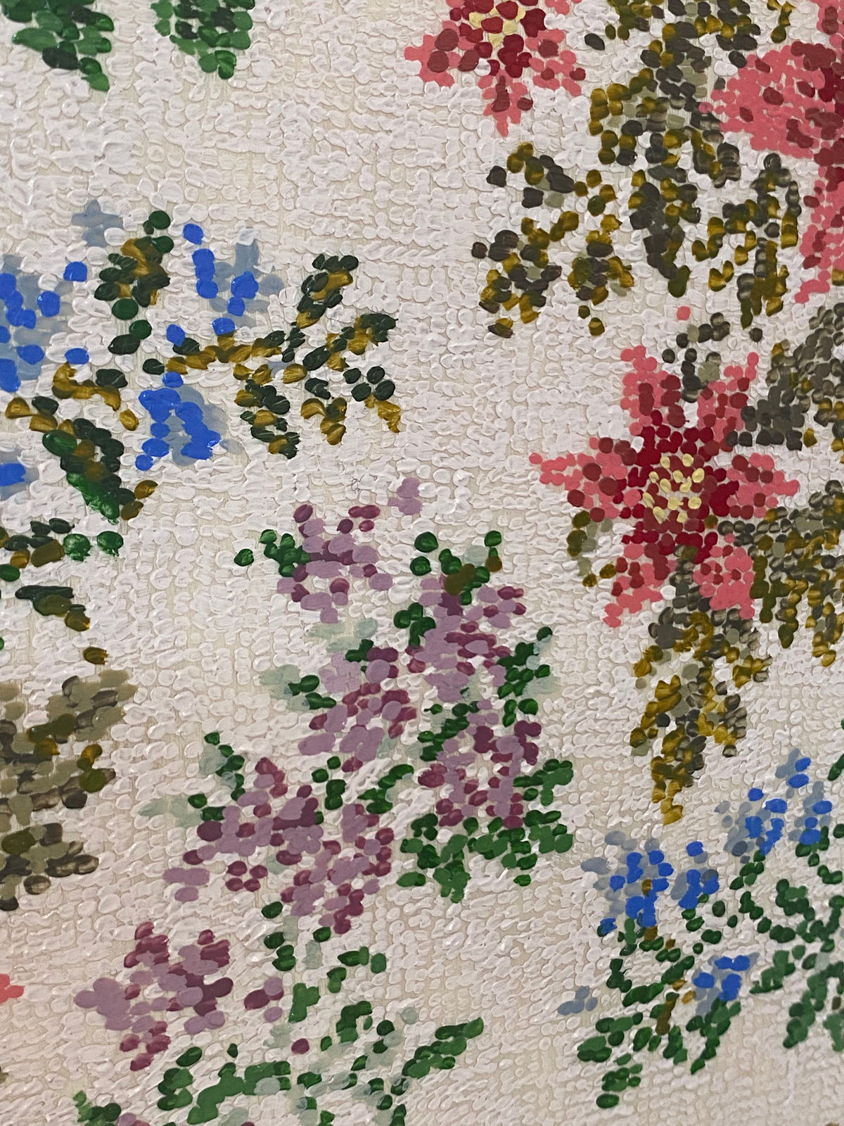 Kirstin Lamb, After Floral Cross Stitch Pattern with Poinsettias, 2021