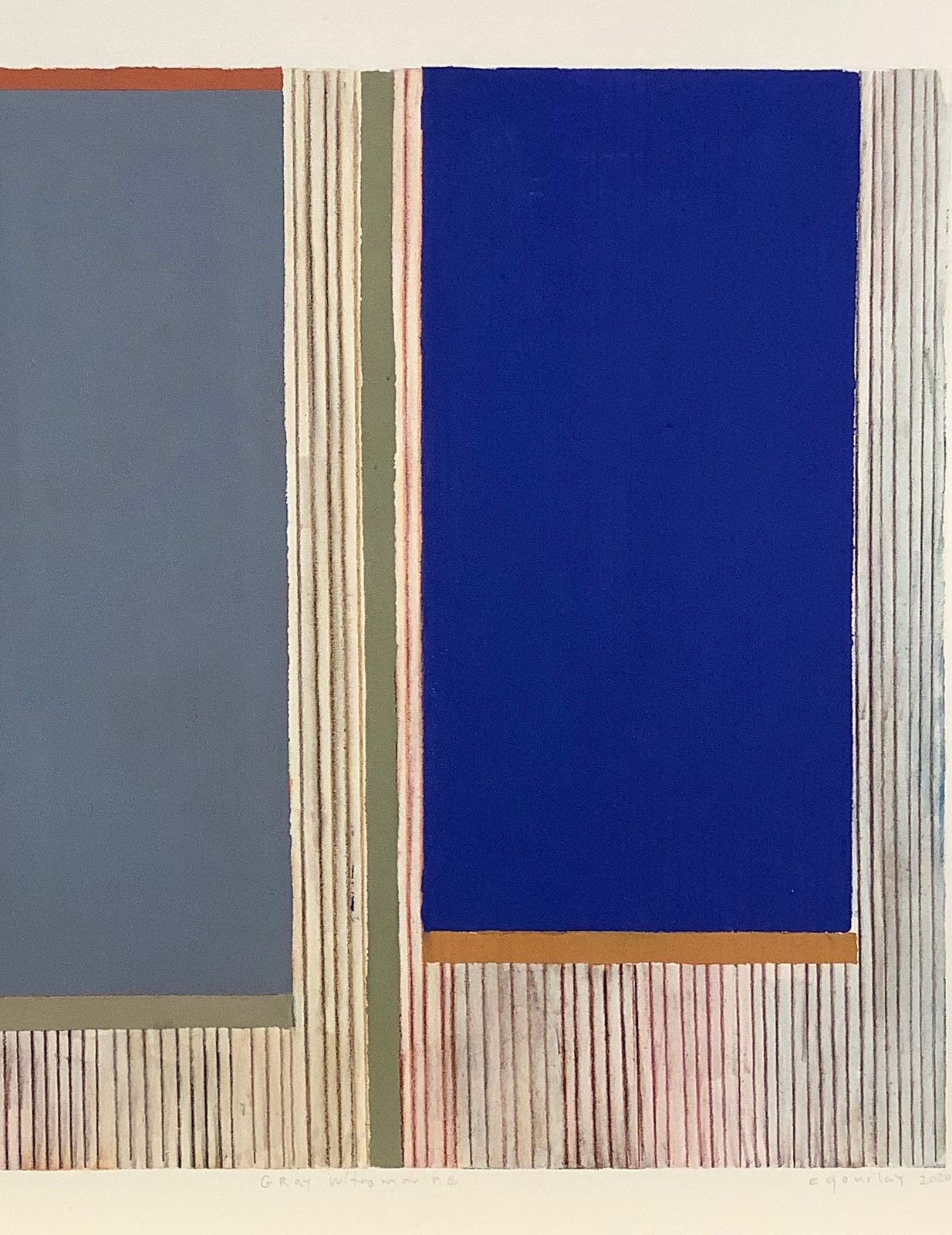 Elizabeth Gourlay (estate), Gray ultramarine, 2020